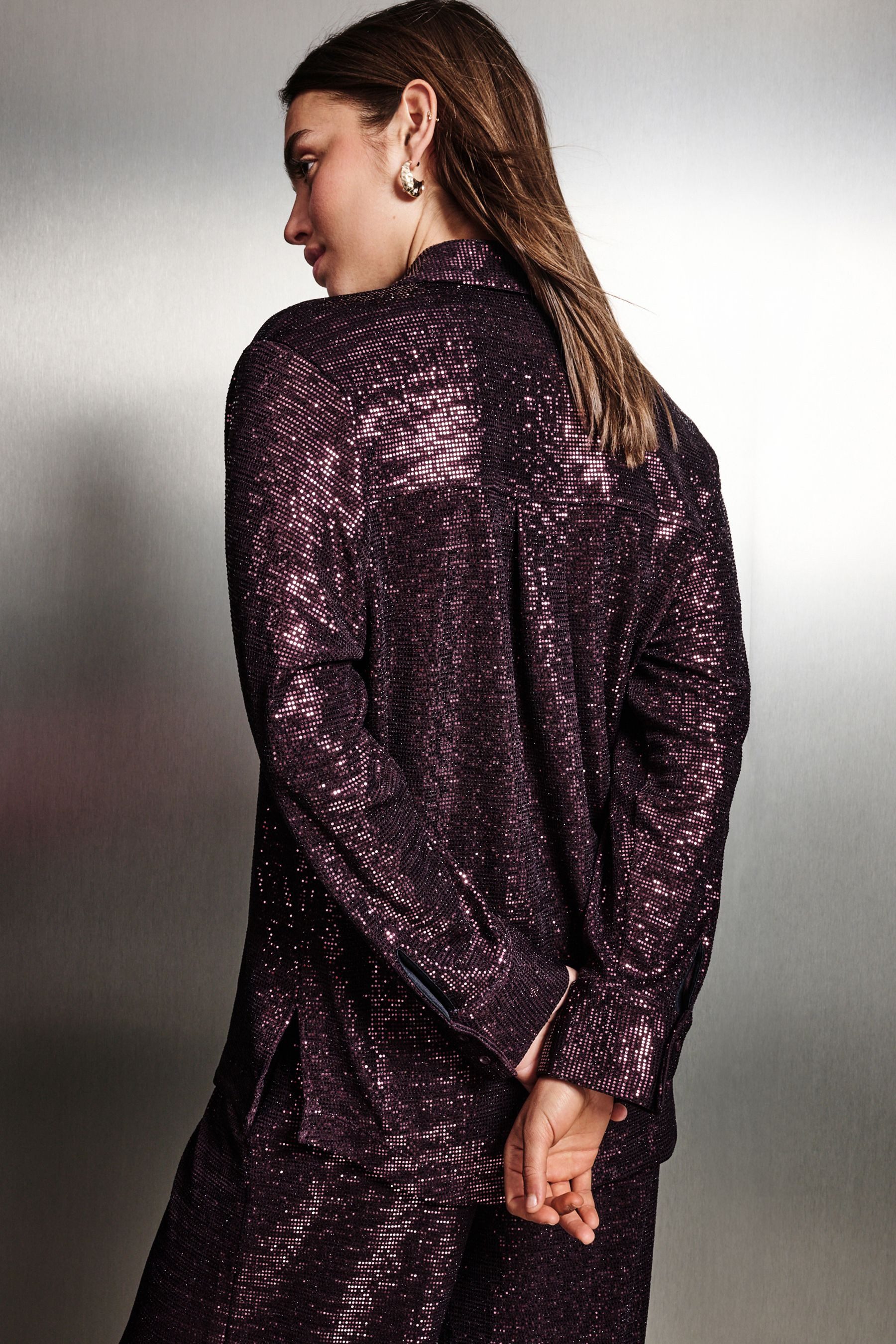 Next Langarmbluse Verzierte Bluse mit Pailletten günstig online kaufen