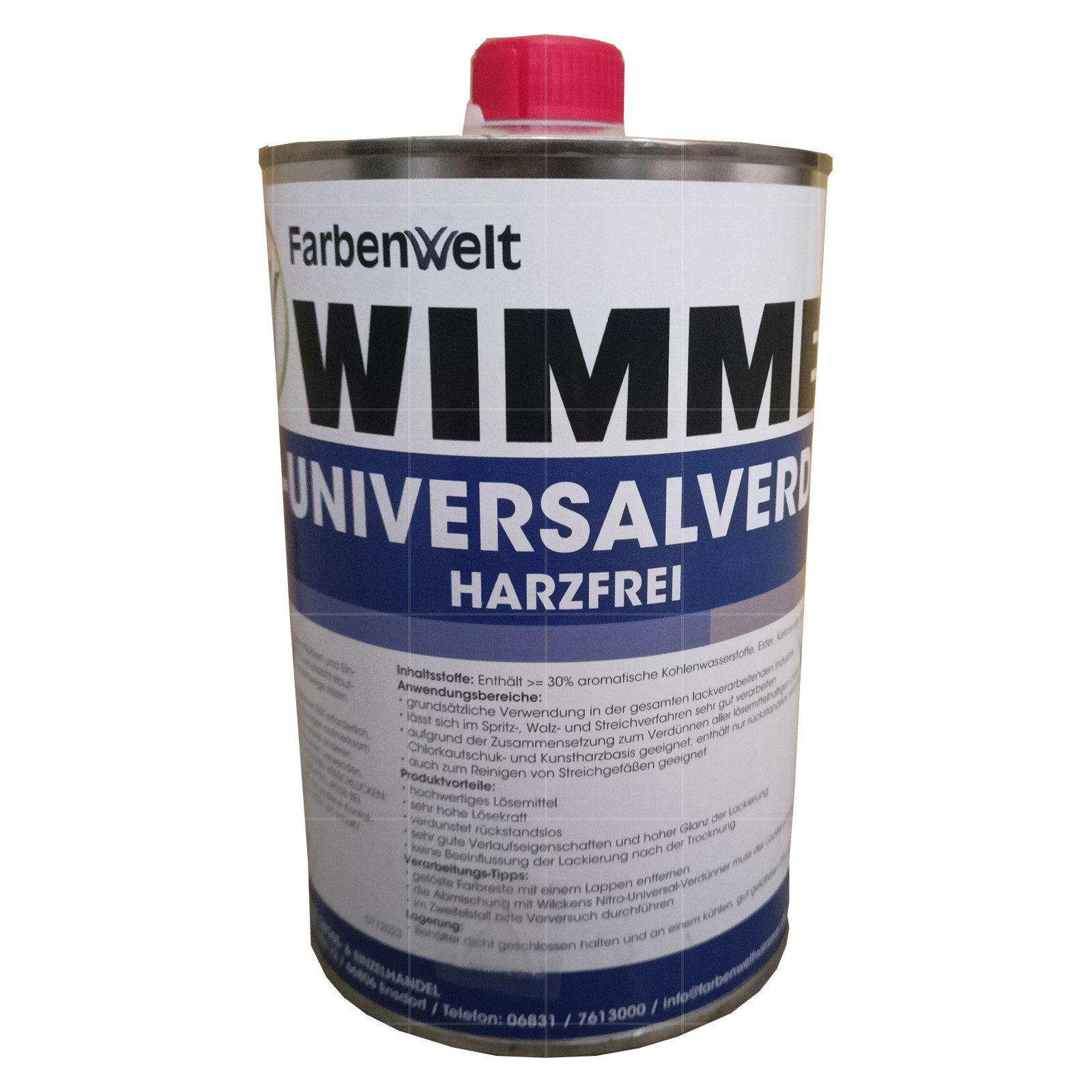 Farbenwelt Wimmer Nitro-Verdünner Nitro-Universalverdünner - 1 Ltr