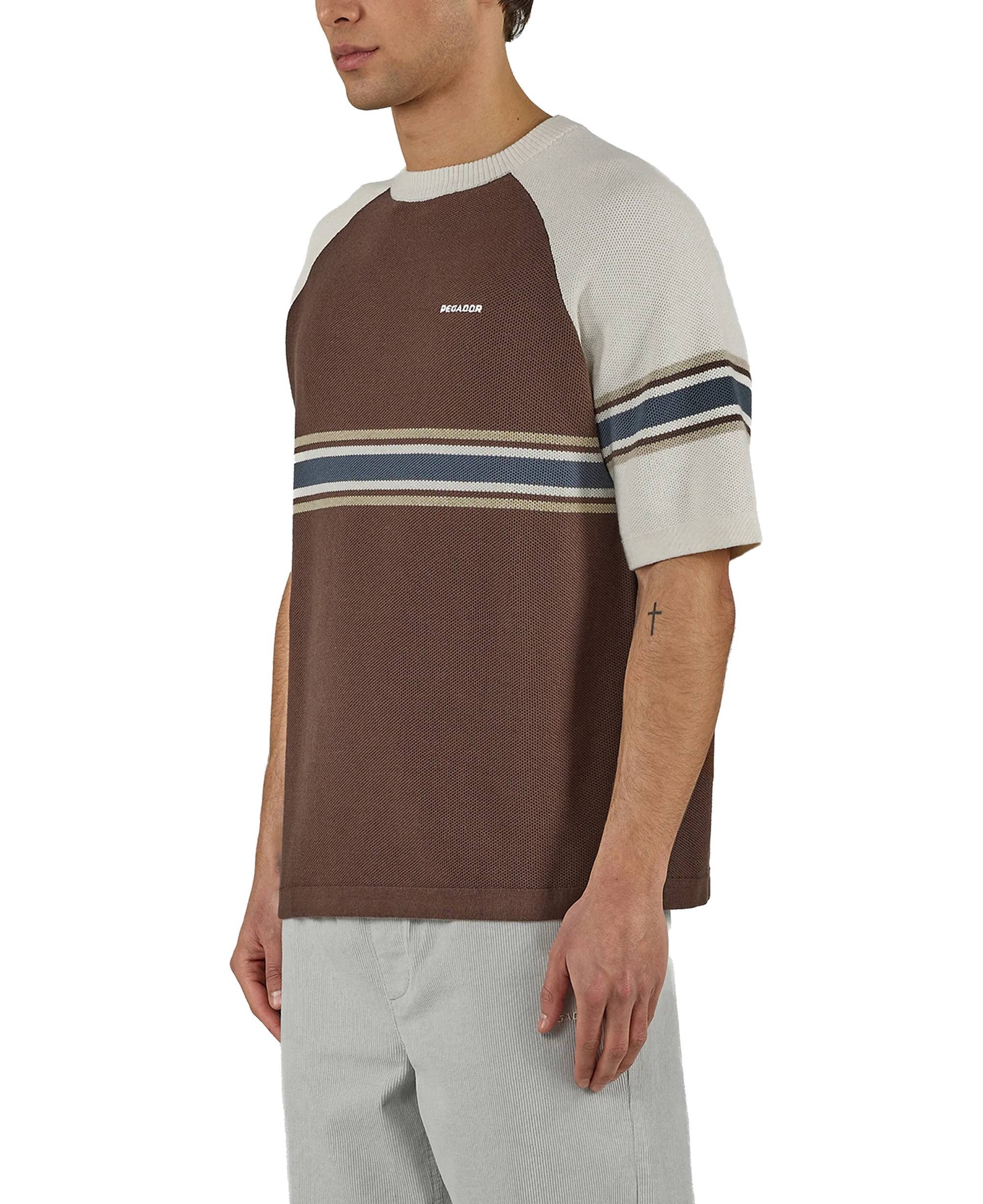 PEGADOR Kurzarmpullover T-Shirt Pegador Eger Pique Knit Raglan