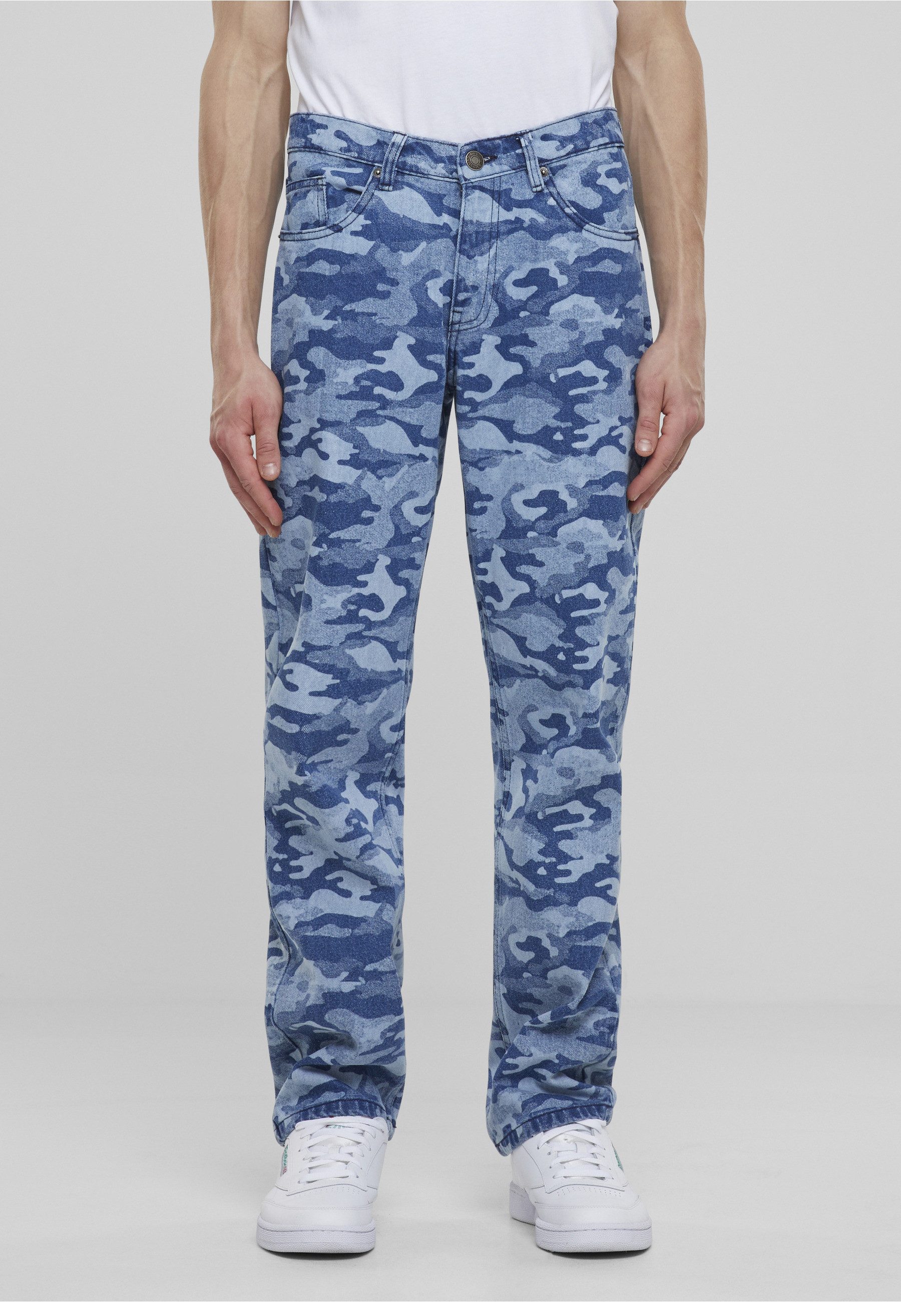 URBAN CLASSICS Cargohose Urban Classics Laser Camo Printed Jeans (1-tlg)