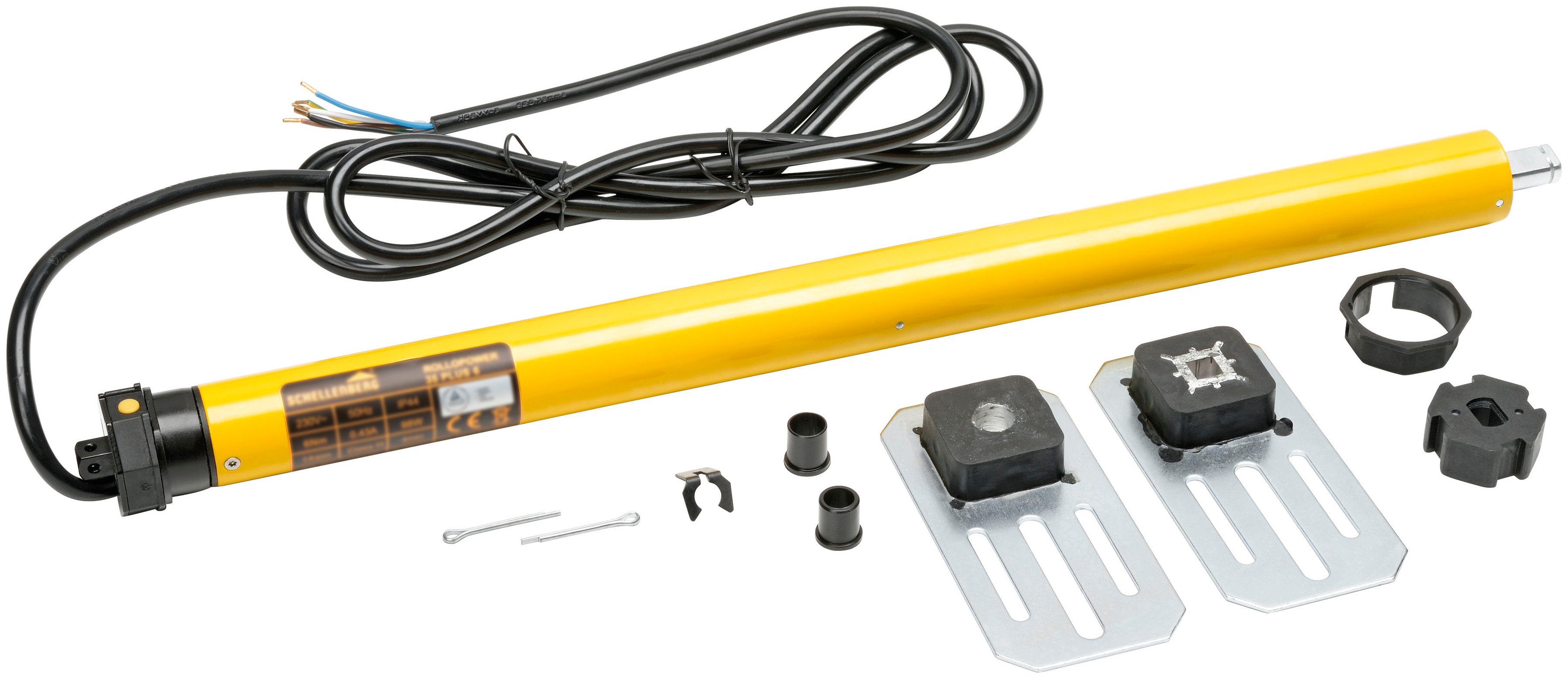 SCHELLENBERG Rollladenmotor Plus, Rohrmotor mit elektronischer Endlageneinstellung, geeignet für 40 mm Rollladenwelle, Mini, 10 Nm, Zugkraft 25 kg