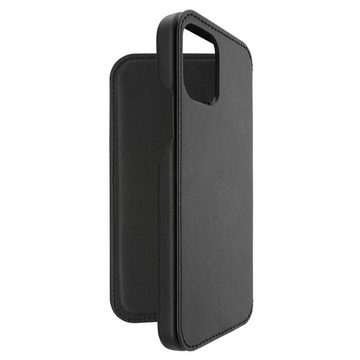 Hama Smartphone-Hülle Booklet für iPhone 12, iPhone 12 Pro, schwarz, klappbar, Kunstleder, Wireless-Charging kompatibel