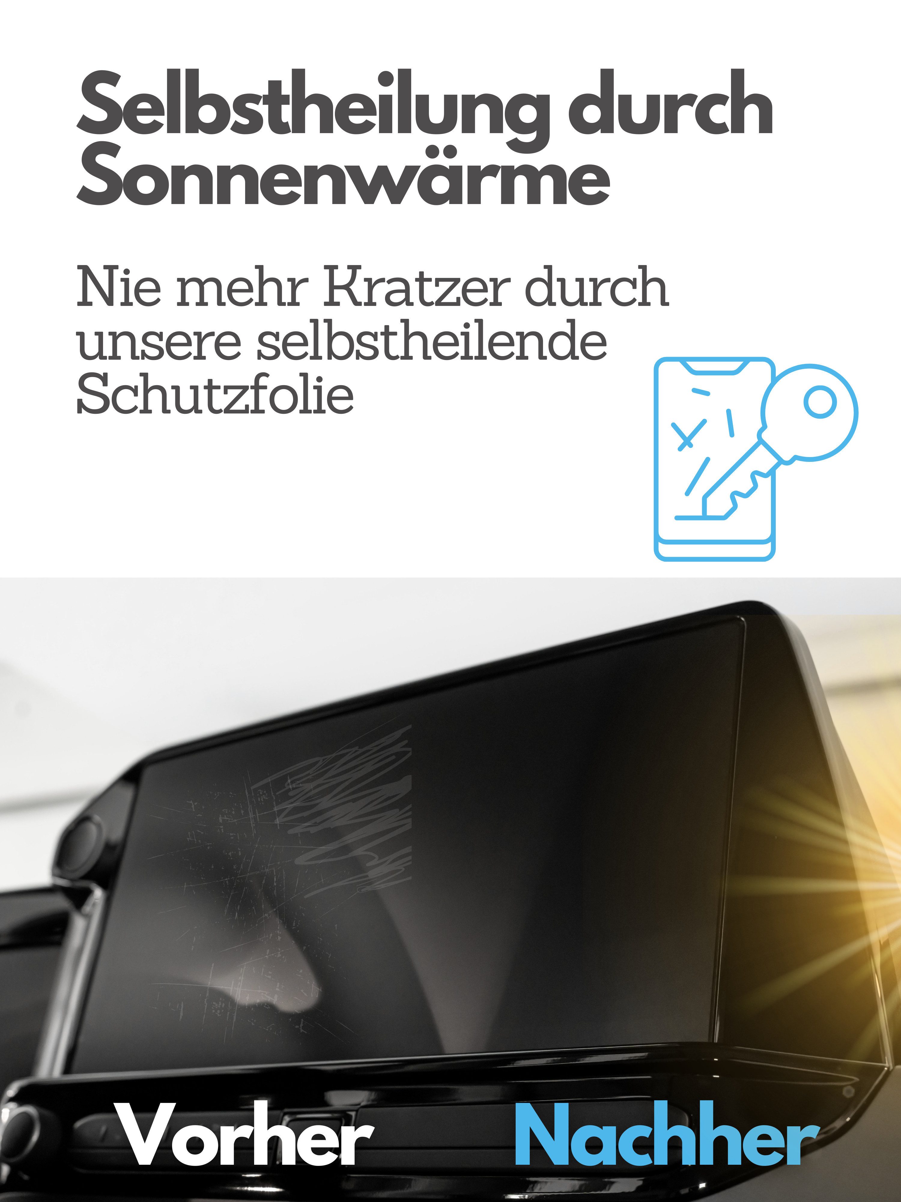 DISSKIN Displayschutzfolie DISSKIN Displayschutzfolie für Ford Tourneo Custom ab 2024 13 Zoll für Ford Tourneo Costum ab 2024 mit 13" Display, 1 Stück, Anti-Fingerabdruck