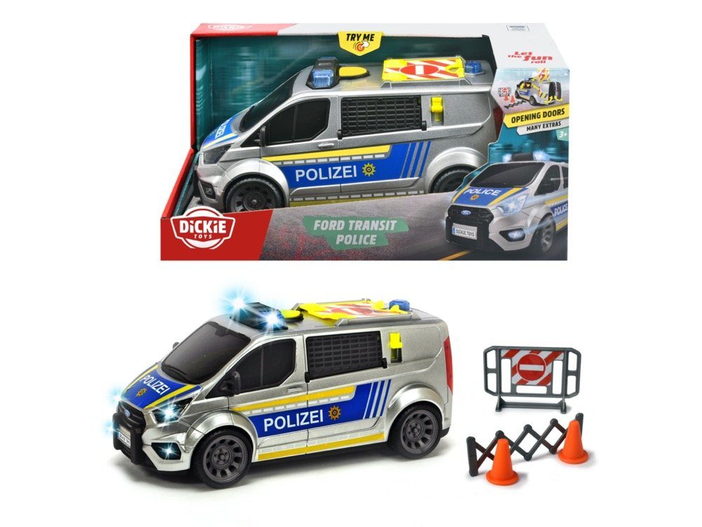 Dickie Toys Spielzeug-Polizei SOS Ford Transit Police 203715013