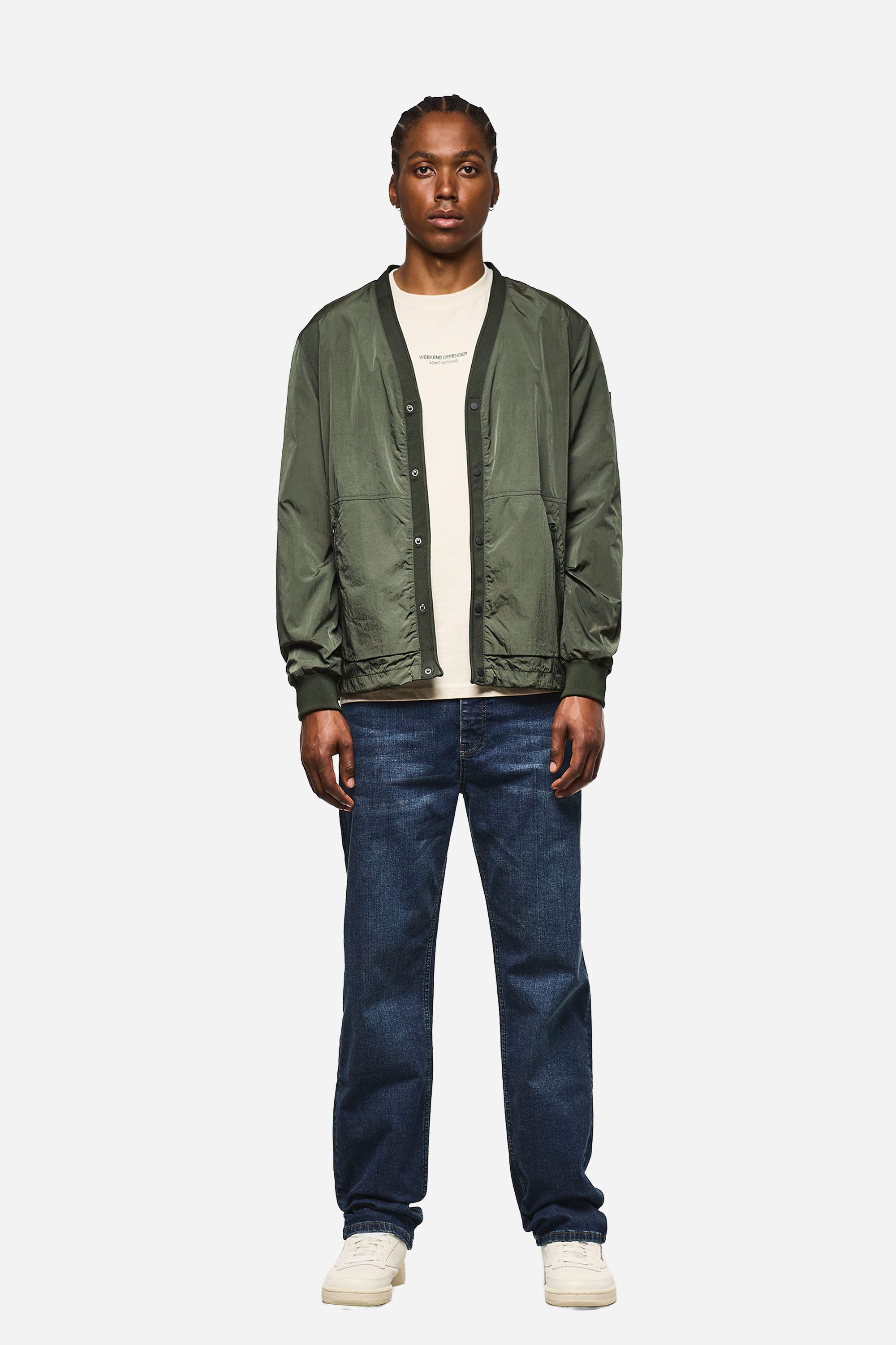 Weekend Offender Wolljacke RONSON PARACHUTE CARDIGAN Herren Jacke Herren, leichte Überjacke, V-Ausschnitt, Strickjacke, Sale