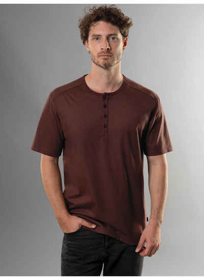 Trigema T-Shirt TRIGEMA T-Shirt mit Knopfleiste DELUXE Baumwolle (1-tlg)