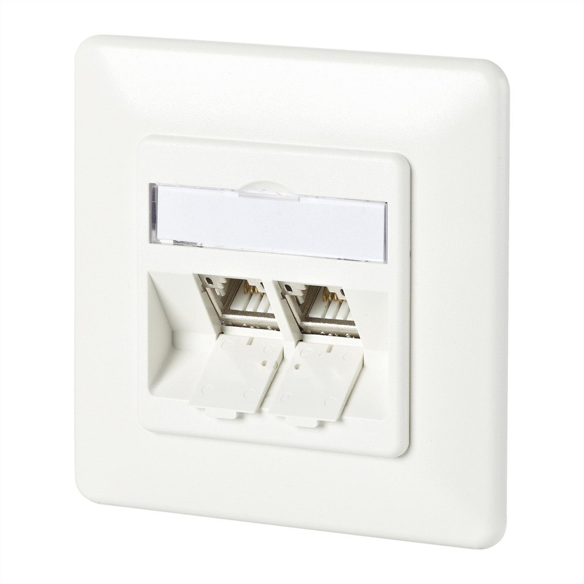 C6Amodul 2 Port 180°M UP-Dose Netzwerk-Panel