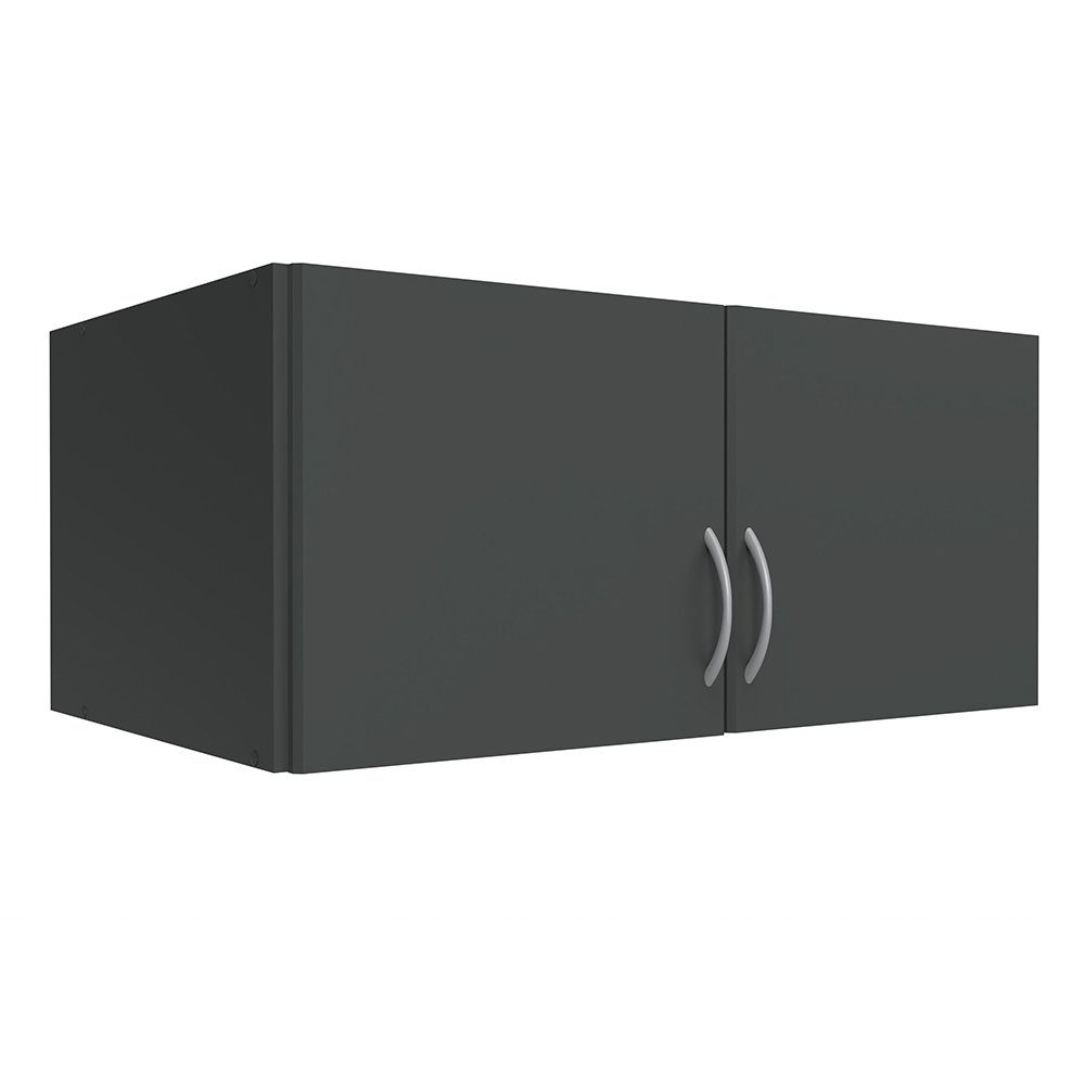 Lomadox Aufsatzschrank MIAMI-43 graphit, 2 Türen, ca. 80/40/54 cm