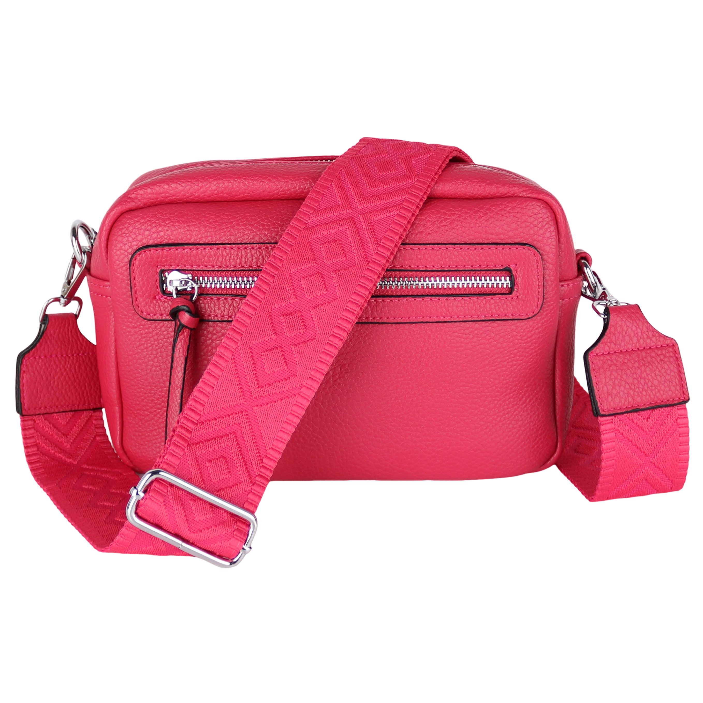 MIRROSI Umhängetasche Damen, Veganleder Crossbody Tasche Bag, Schultertasche (inkl. 1 Münzbeutel und 2 Wechselgurte, 26x16x8cm (BXHXT), gemusterten & verstellbaren Schulterriemen
