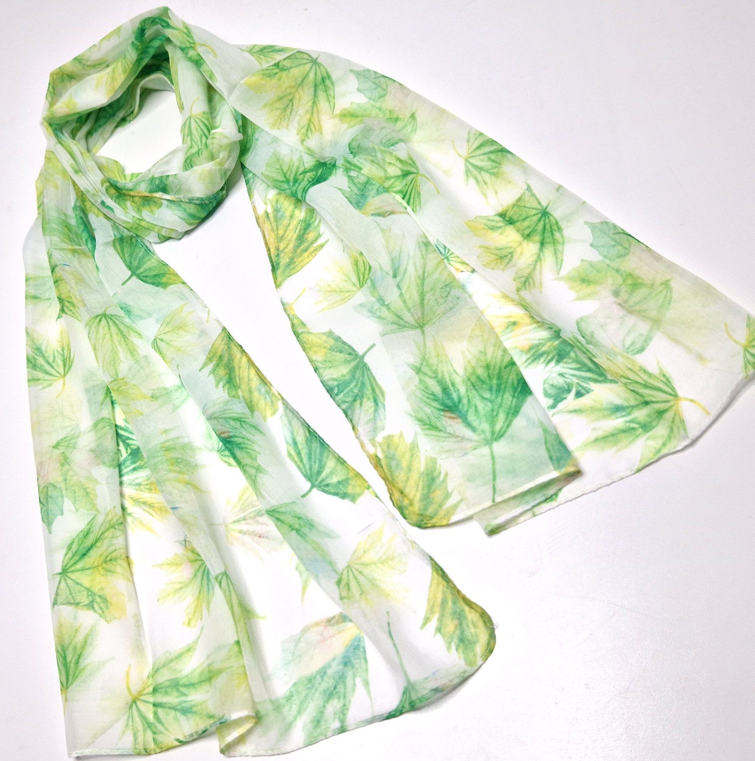 dy_mode Halstuch Damen Schal gemustert Leichtes Halstuch für Frühjahr & Sommer, Leicht Transparent