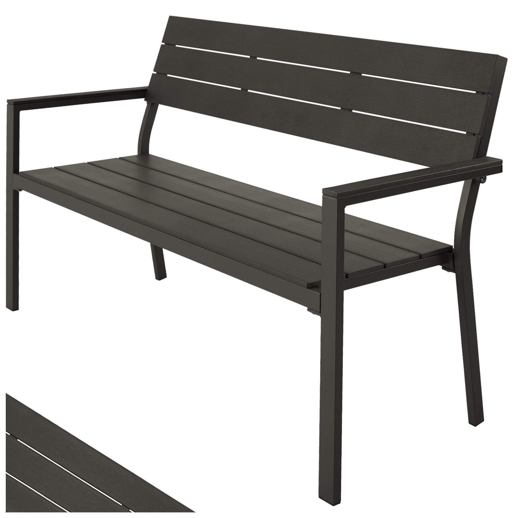 tectake Gartenbank Sitzbank Line 2-Sitzer mit günstig online kaufen