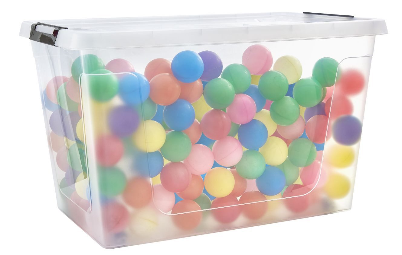 Gardissimo Aufbewahrungsbox 3 er Set mit Deckel "Clip" 60 Liter Kunststoff günstig online kaufen