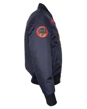 TOP GUN Bomberjacke im Pilotenstil mit Patches TG20191053