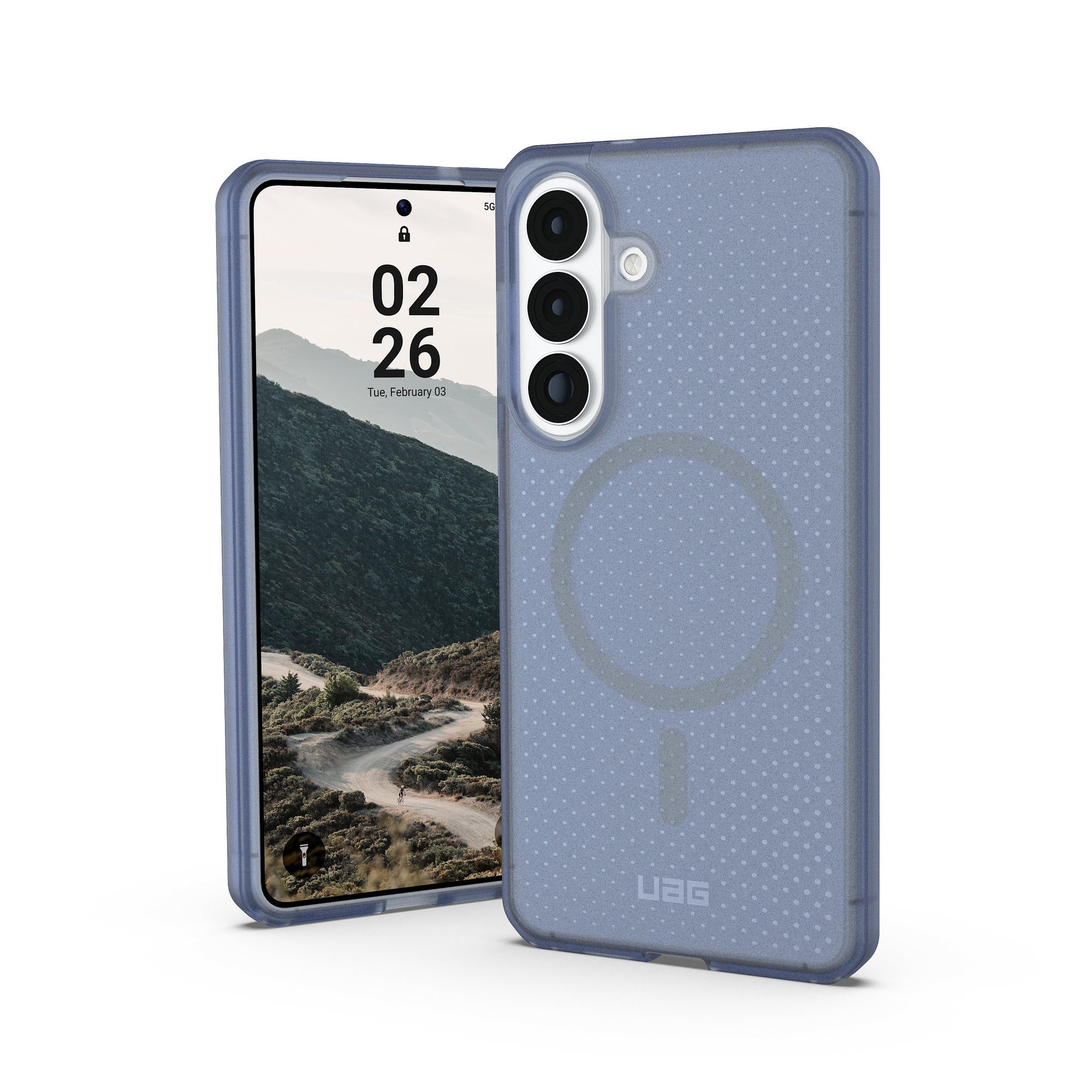 Urban Armor Gear Smartphone-Hülle Dot MagSafe Case - Samsung Galaxy S26 Plus Hülle, (4,6 Meter Fallschutz, Wireless-Charging kompatibel)