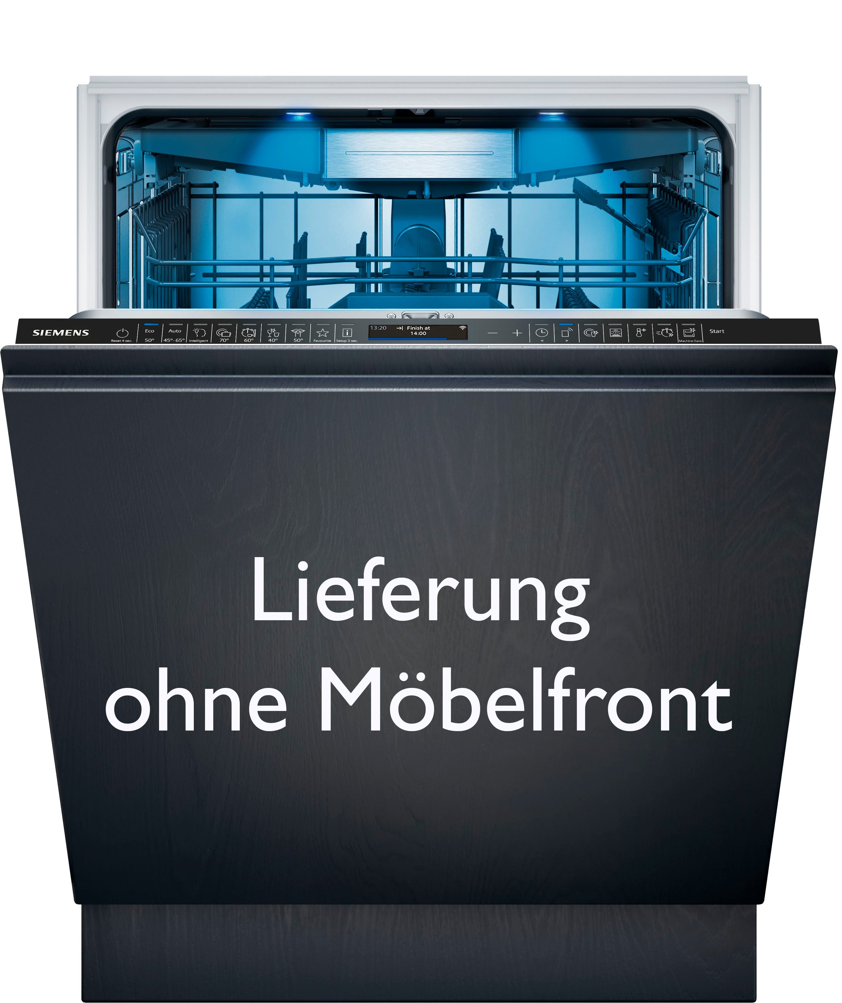 SIEMENS vollintegrierbarer Geschirrspüler XXL, iQ700 SX87TX02CE, 14 Maßgedecke, Made in Germany