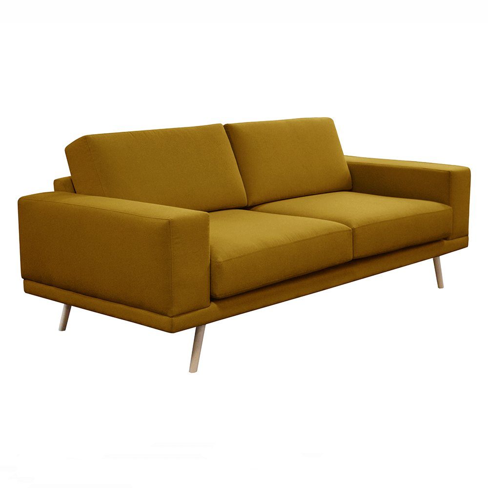 JVmoebel Wohnzimmer Polster Dreisitzer Designer Senf Europe Luxus Couch Made Relax Sofa Sofa, in