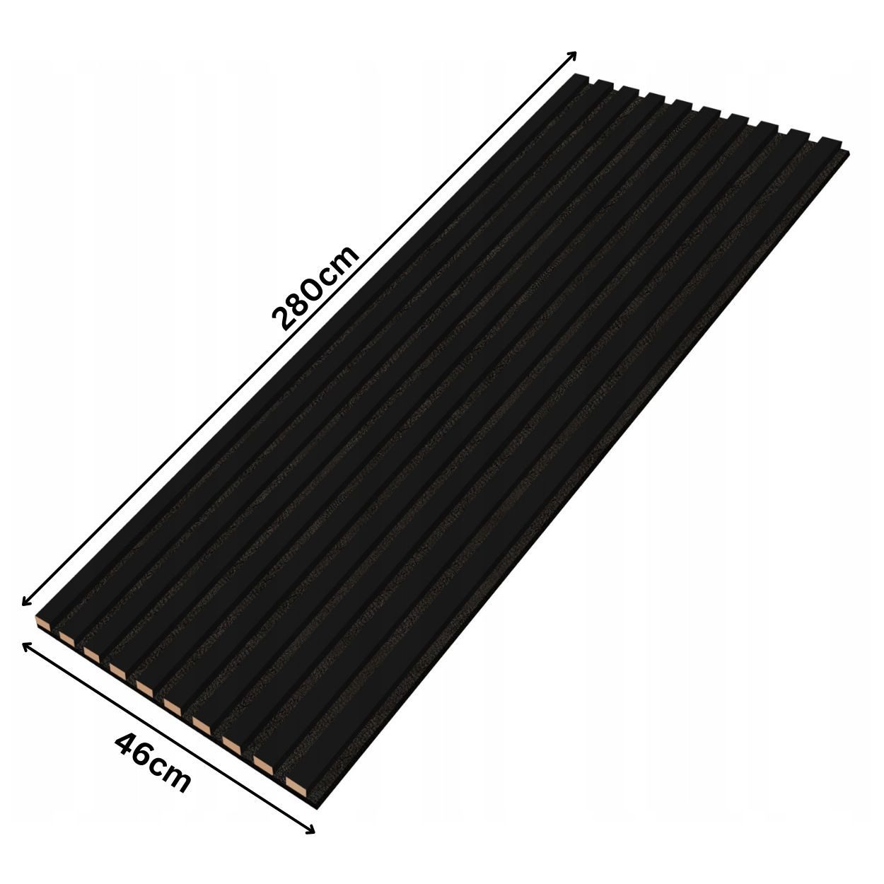 Clamaro Wandpaneel Lamellen Slim Mini Wandpaneele Clamaro 2750x460x18mm, (10-tlg)