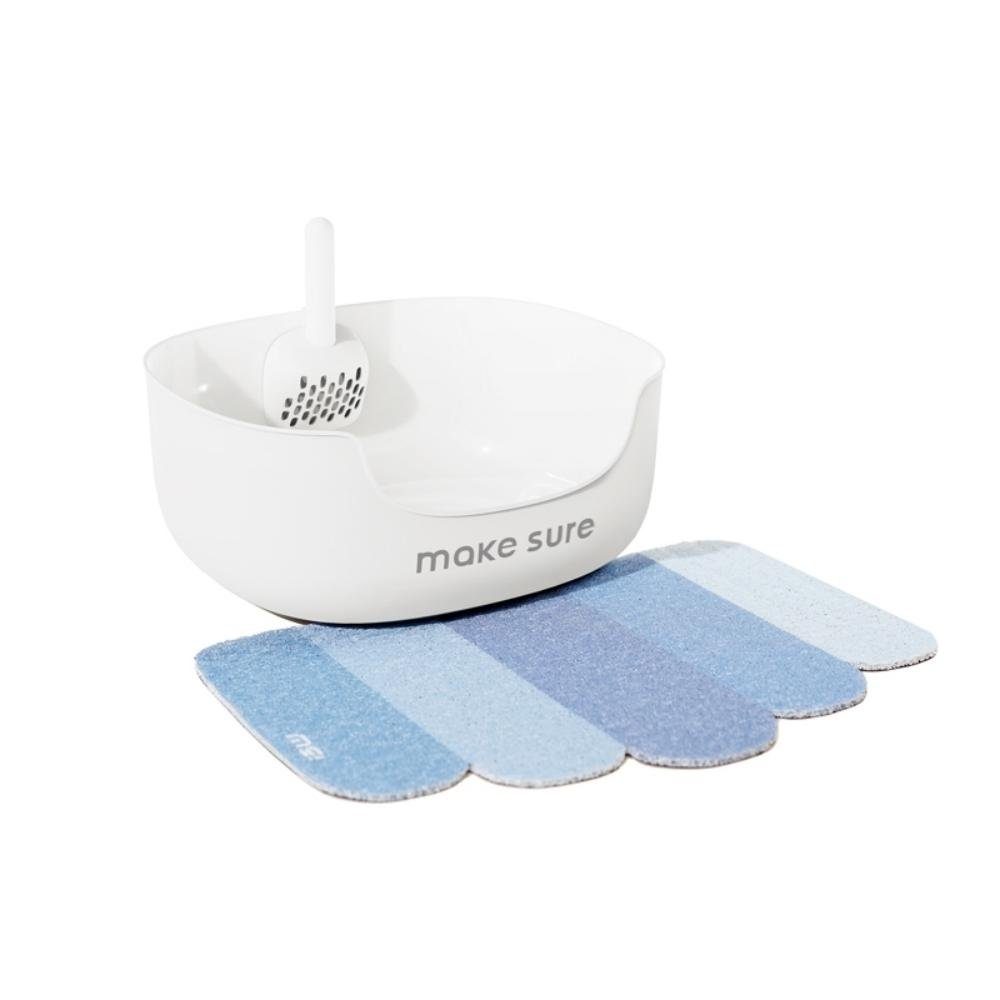 Purpurra Katzentoilette Makesure – LITE Katzentoilette mit Streuschaufel und Vorlege