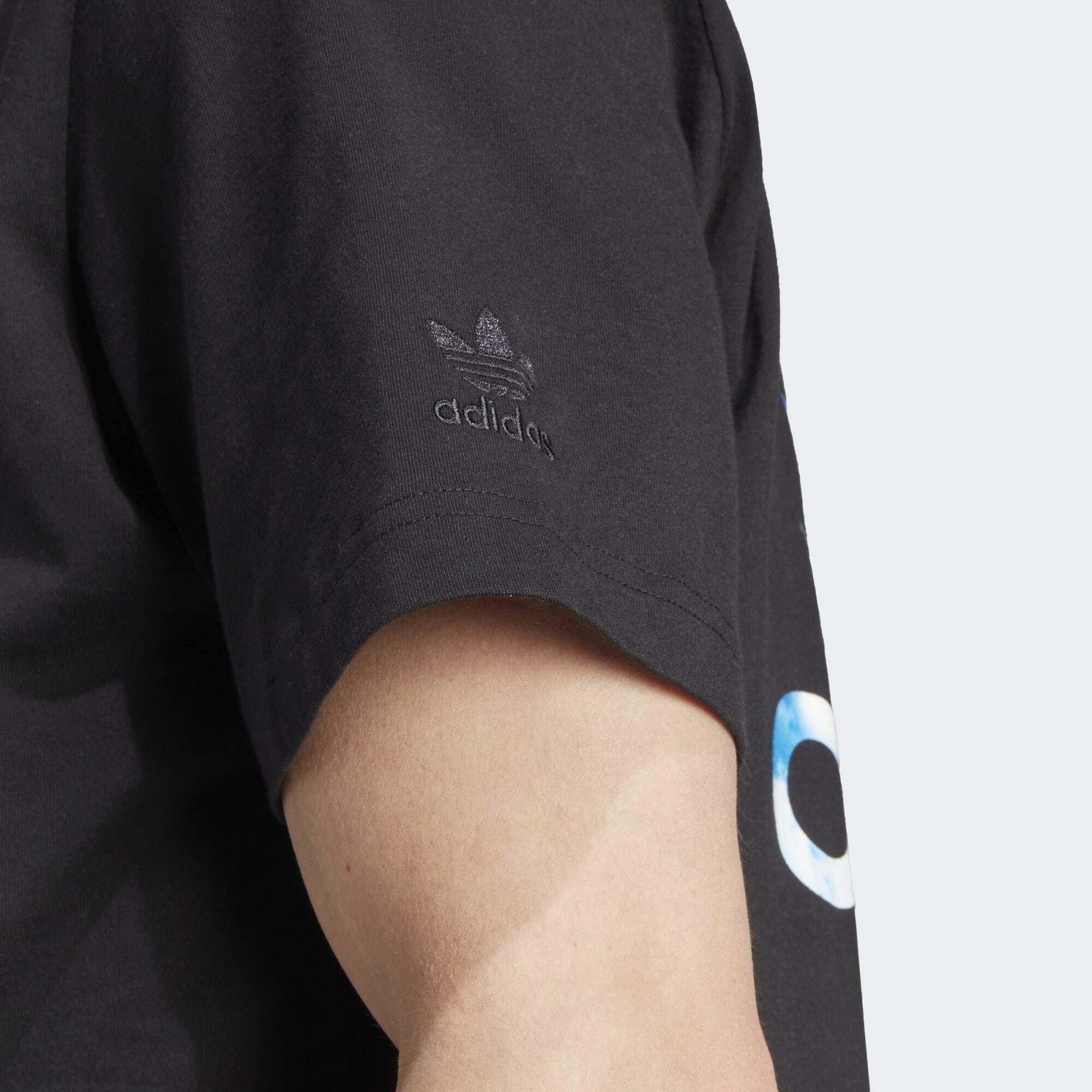 TREFOIL GRAPHICS adidas T-Shirt Black Originals T-SHIRT CLOUDY