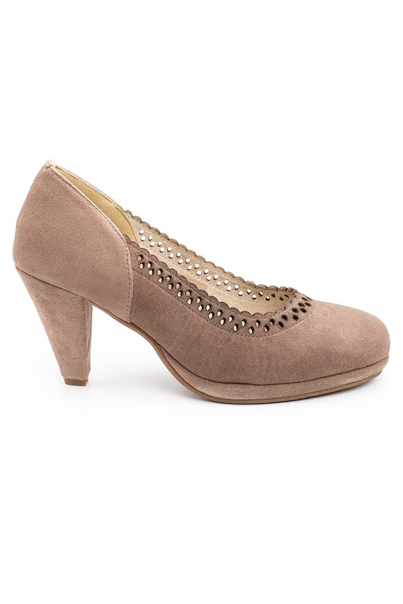 Hirschkogel Trachtenpumps - DOROTHEA - schwarz, taupe Pumps günstig online kaufen