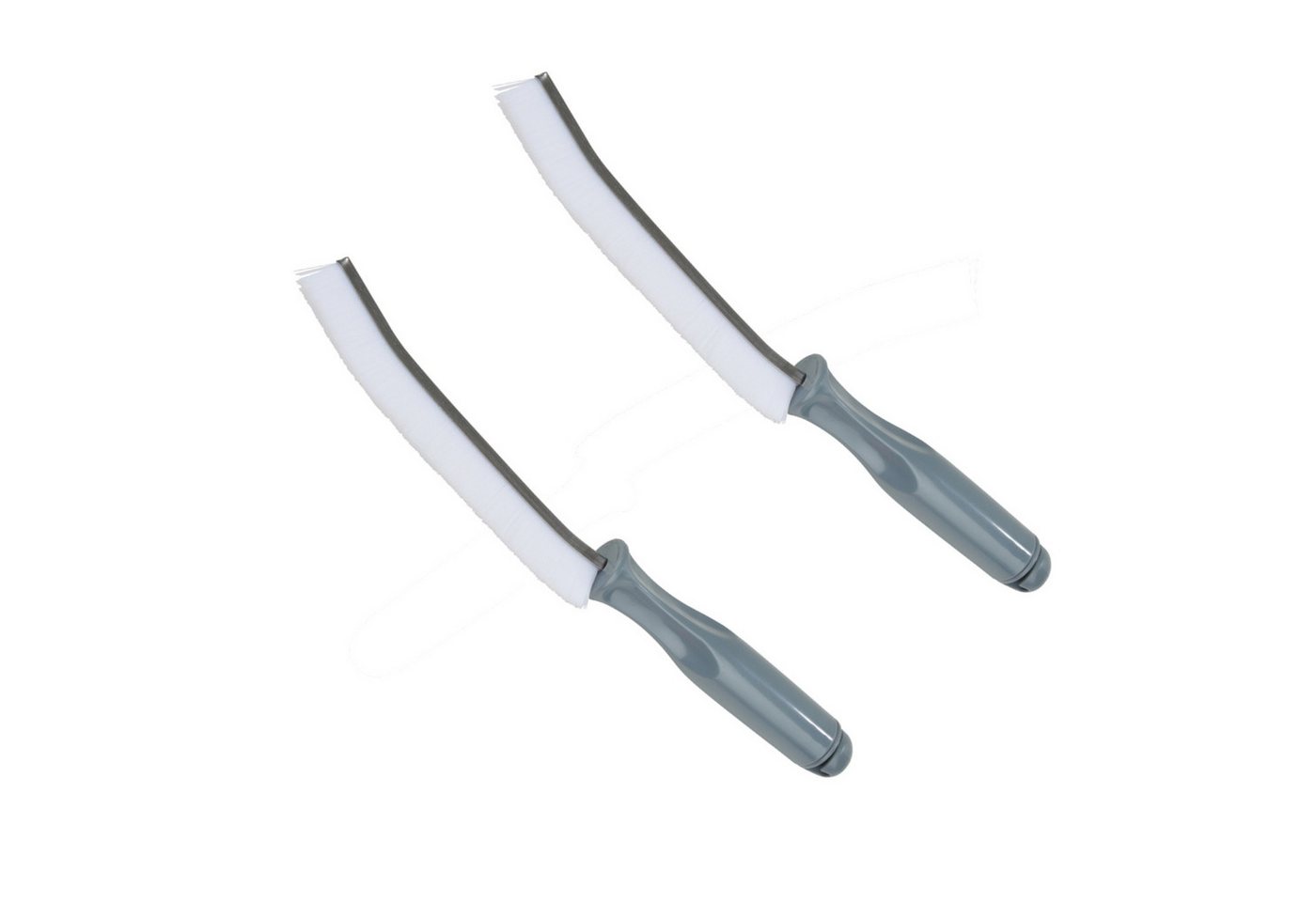 meberg Fugenbürste 2er Set Kunststoff schwarz 27 cm Reinigungsbürsten für Fugen, (Spaltreinigungsbürste, Fugenbürstenset Bürstenset), Bad & Küche Fugenreinigungsbürste Eckenbürste