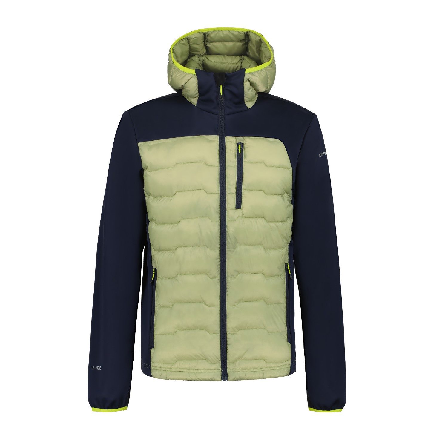 Steppjacke Hybrid Softshelljacke Byhalia mit Kapuze