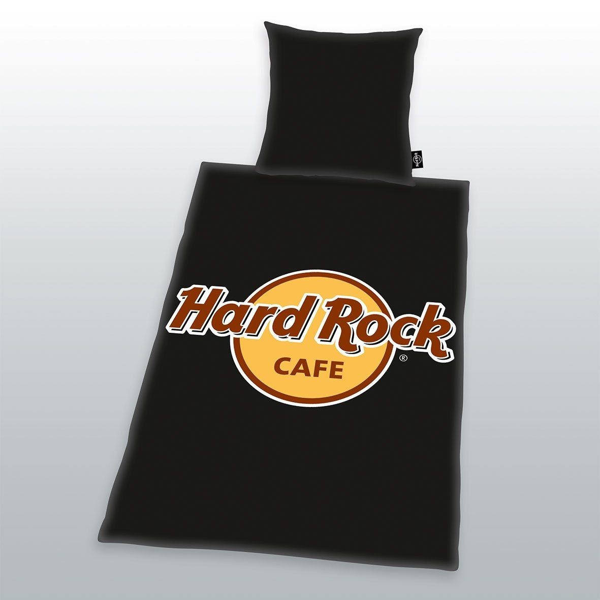 Herding Young Collection Bettwäsche Hard Rock Cafe Bettwäsche 135x200cm, schwarz, Renforcé, 100% baumwolle