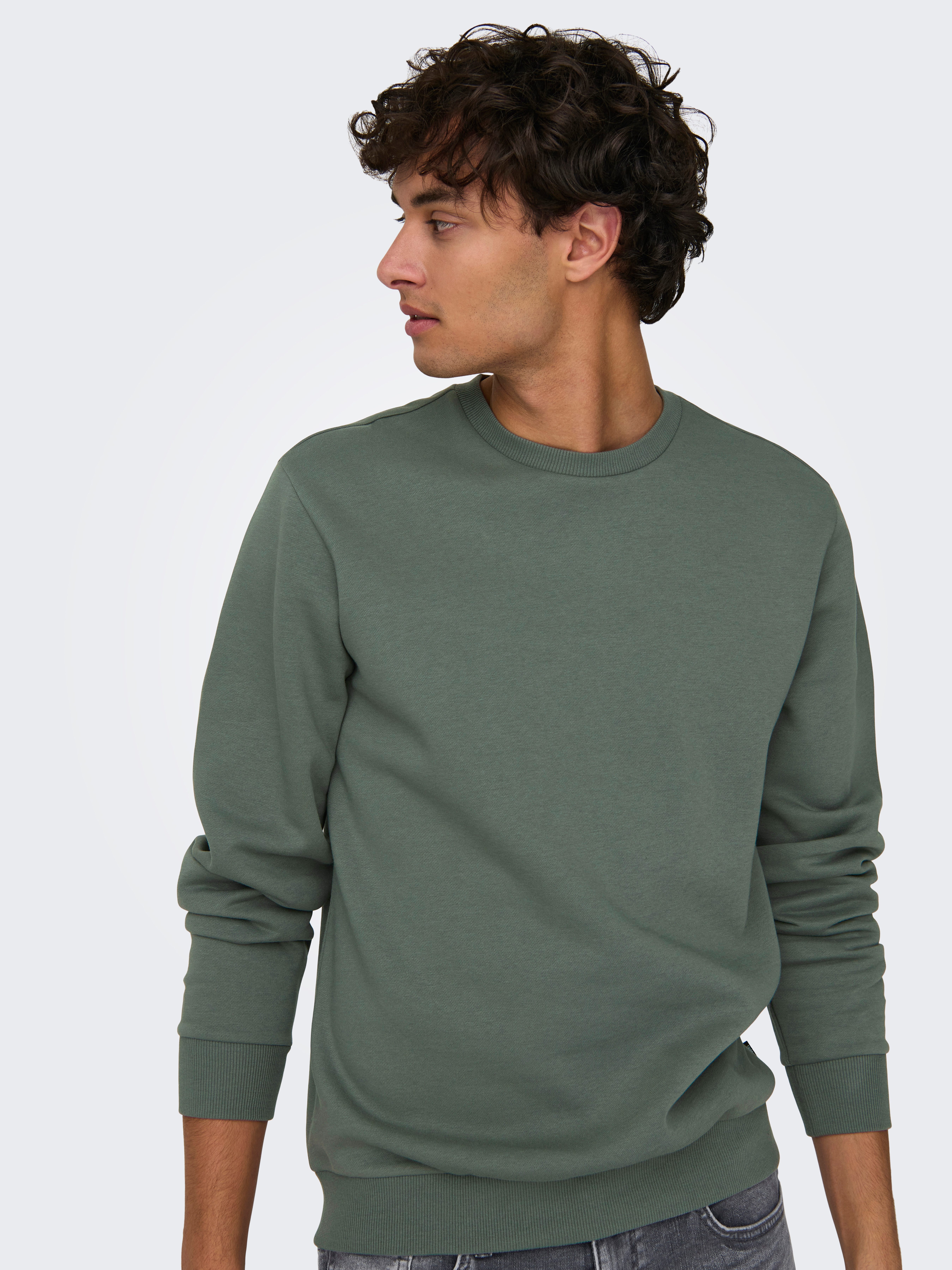 ONLY & SONS Sweatshirt ONSCERES CREW NECK NOOS Baumwollmischung, regular fit