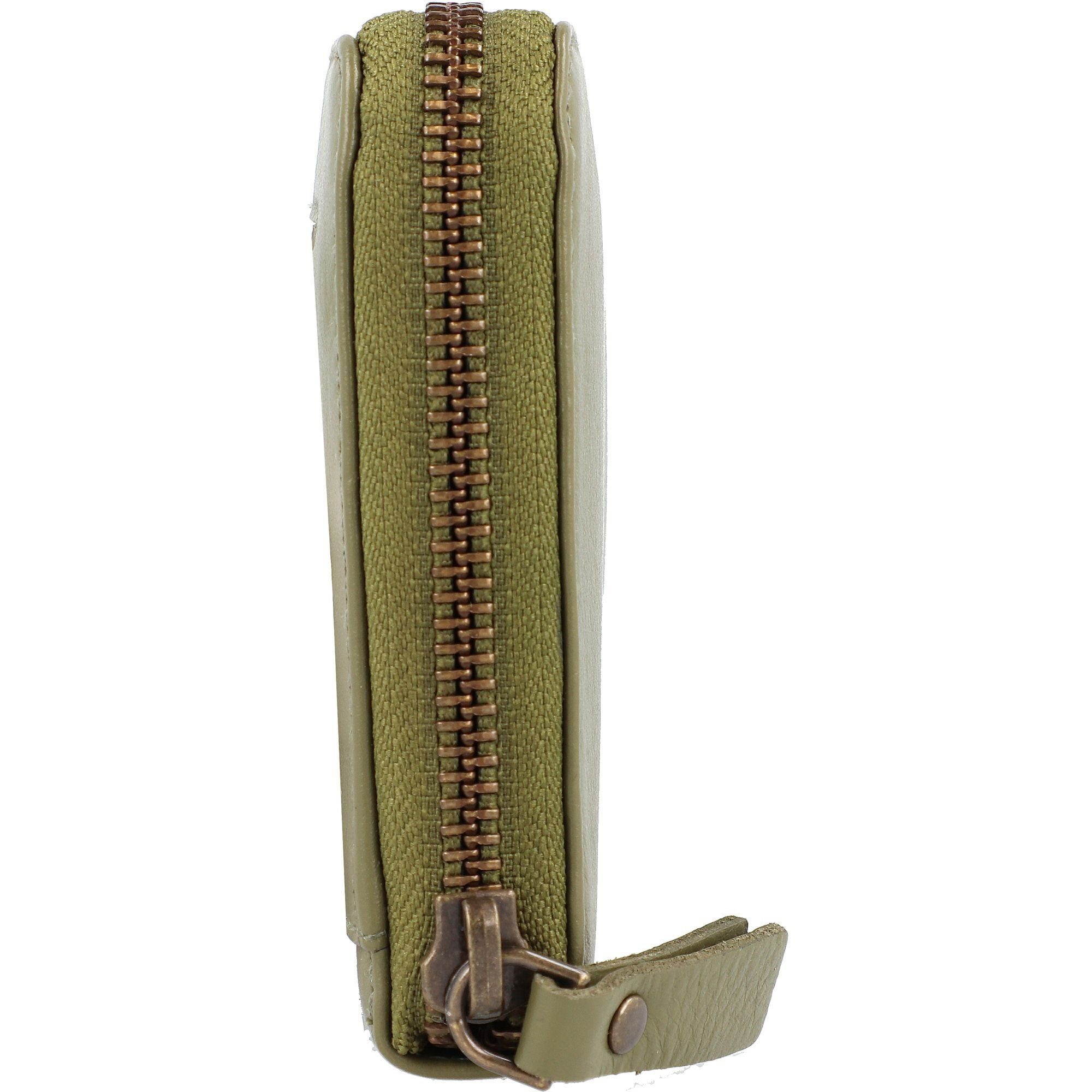 Leder Peru, Esquire olive Geldbörse