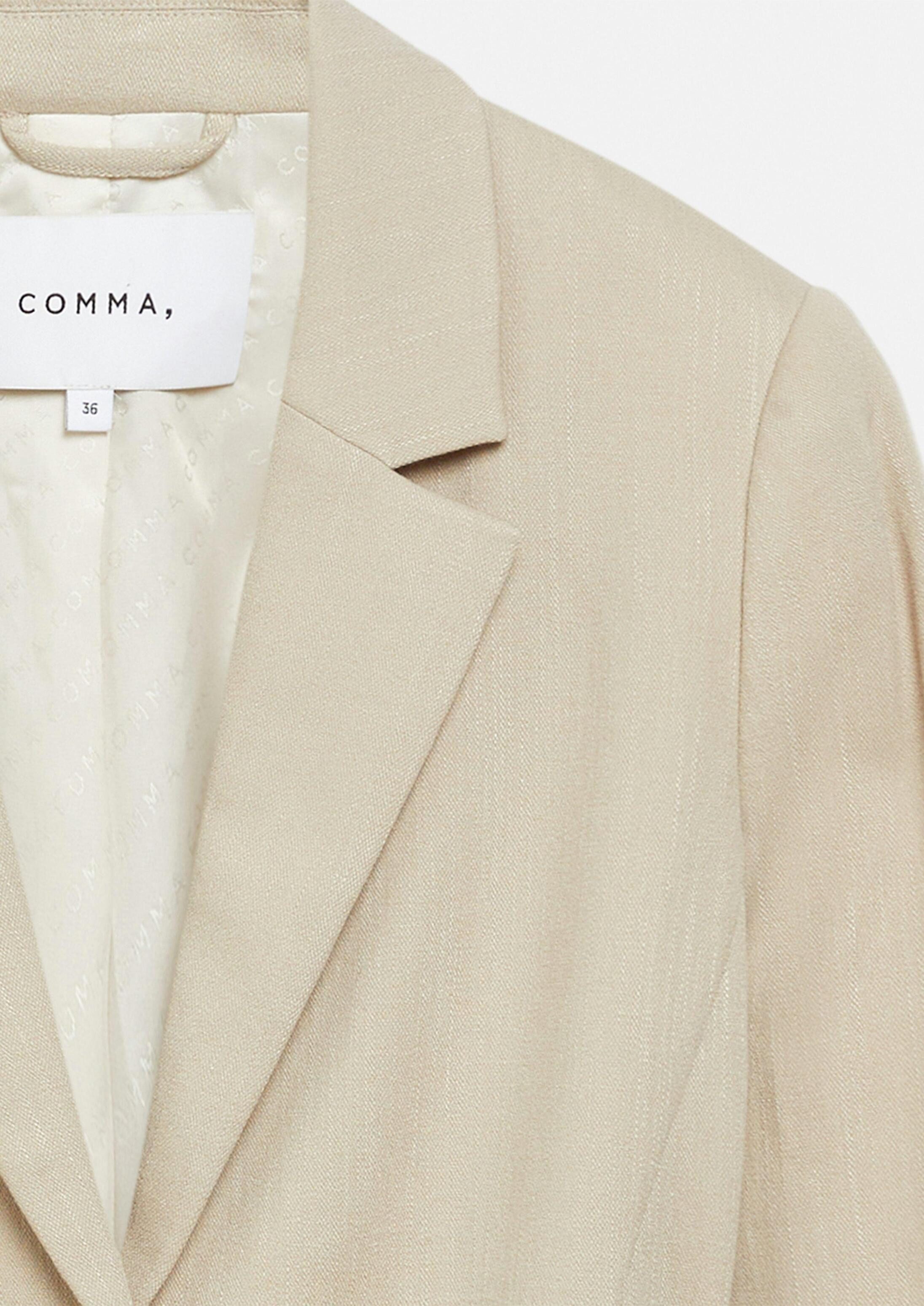 comma Jackenblazer Indoor-Blazer Strukturierter Blazer mit Taillenbetonung