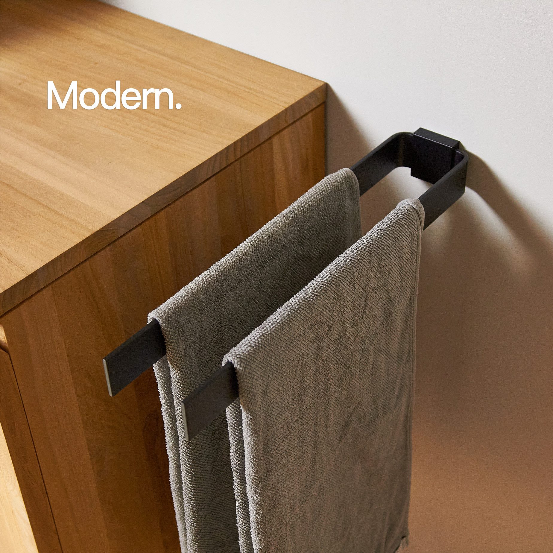 Designfabrik Hamburg Doppelhandtuchhalter, Handtuchhalter zweiarmig, Handtu günstig online kaufen