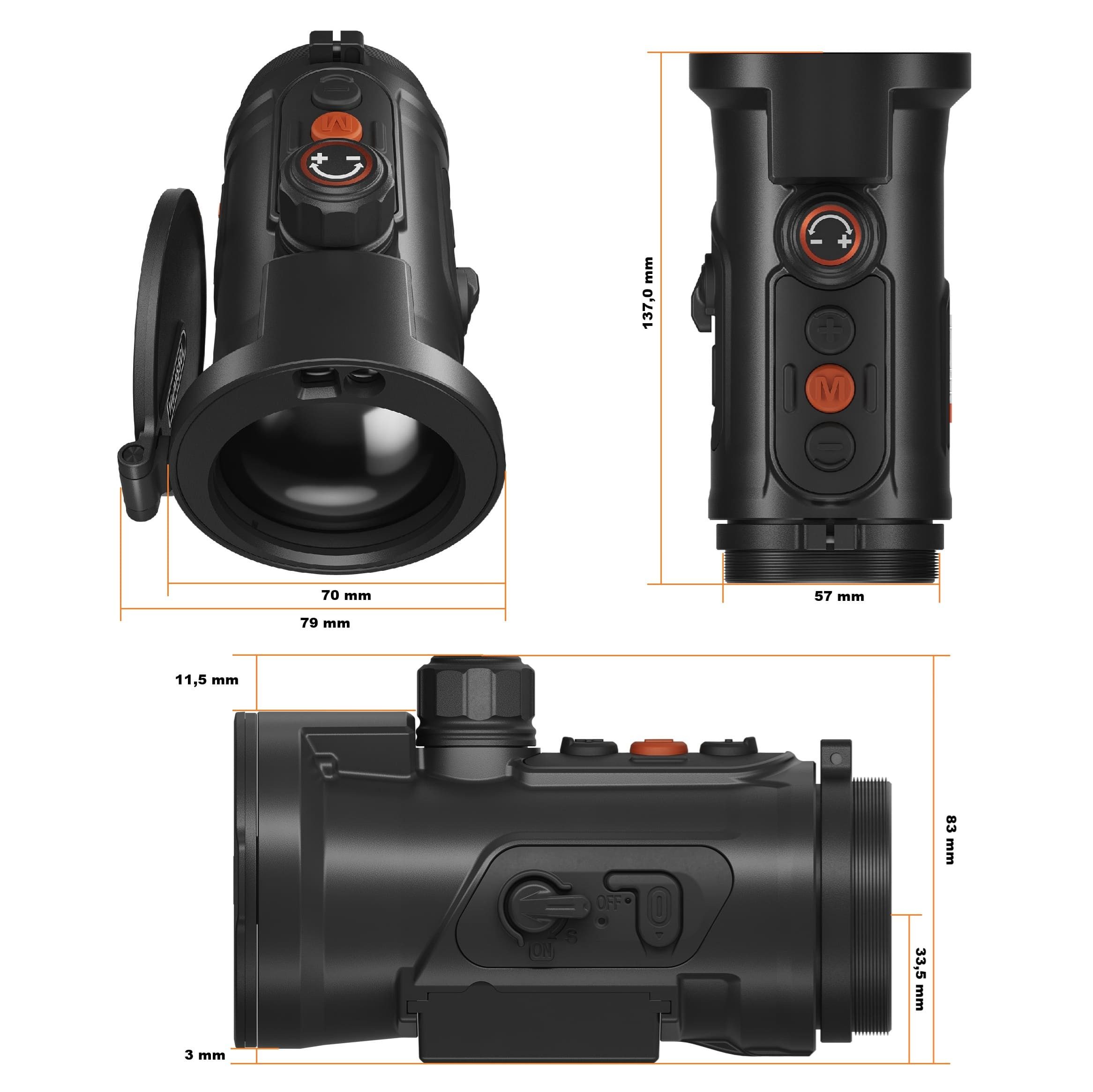 ThermTec Wärmebildkamera ThermTec Wärmebildkamera Hunt 650L Pro LRF Vorsatzgerät