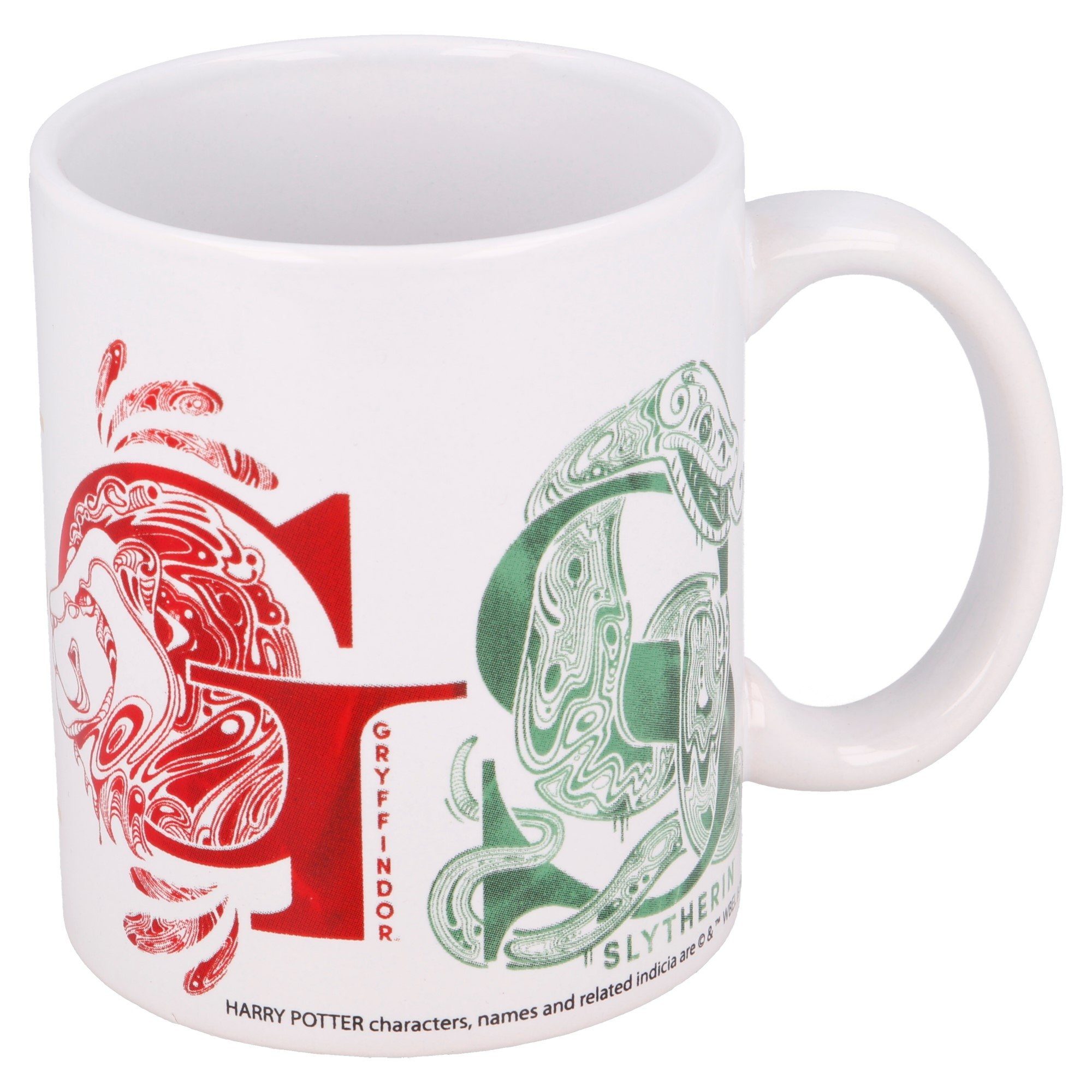 Harry Potter Tasse Harry Potter Hogwarts 4 Häuser Kaffeetasse Teetasse, Keramik, 330 ml