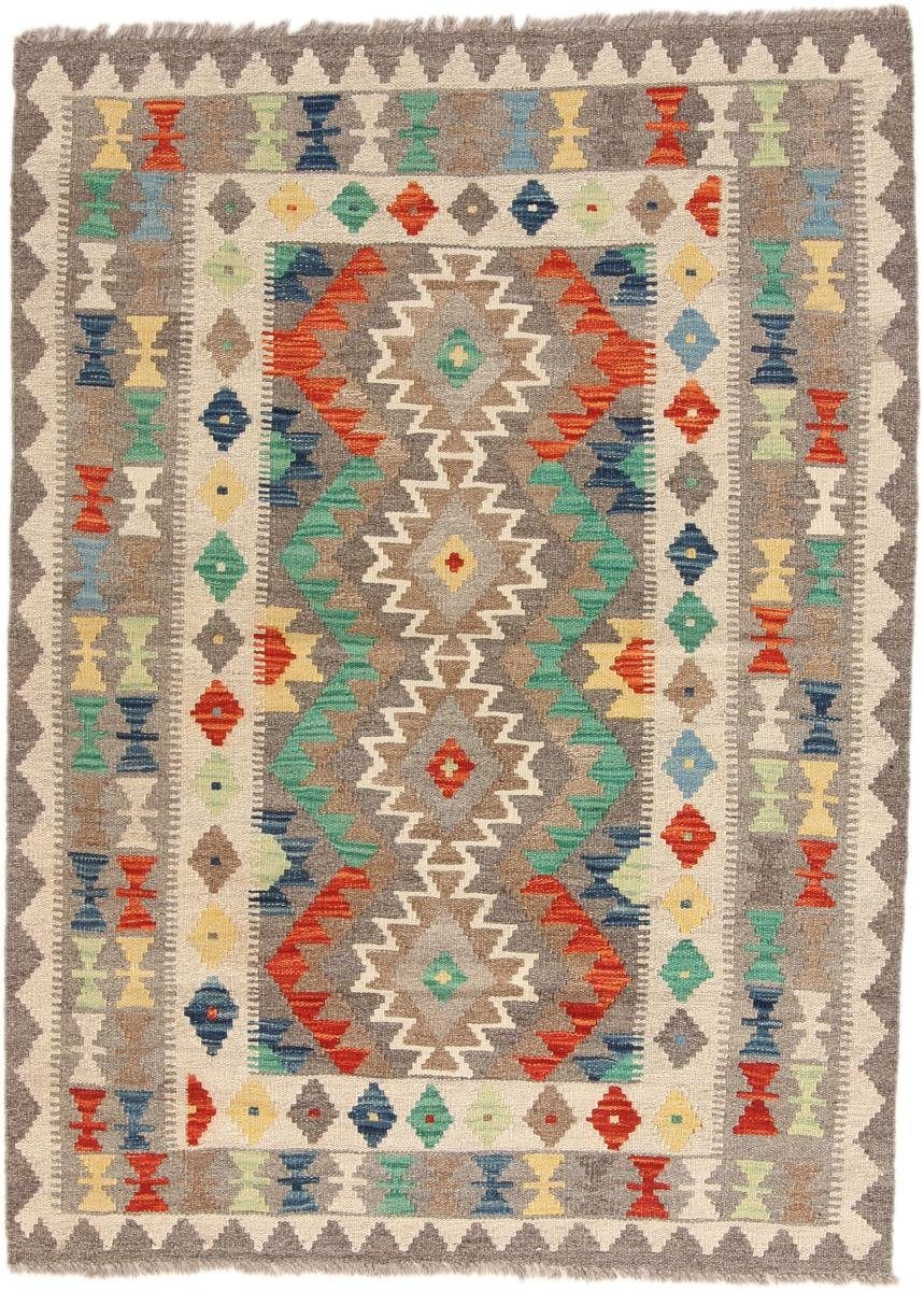 Orientteppich Kelim Afghan 102x142 Handgewebter Orientteppich, Nain Trading, rechteckig, Höhe: 3 mm | Kurzflor-Teppiche
