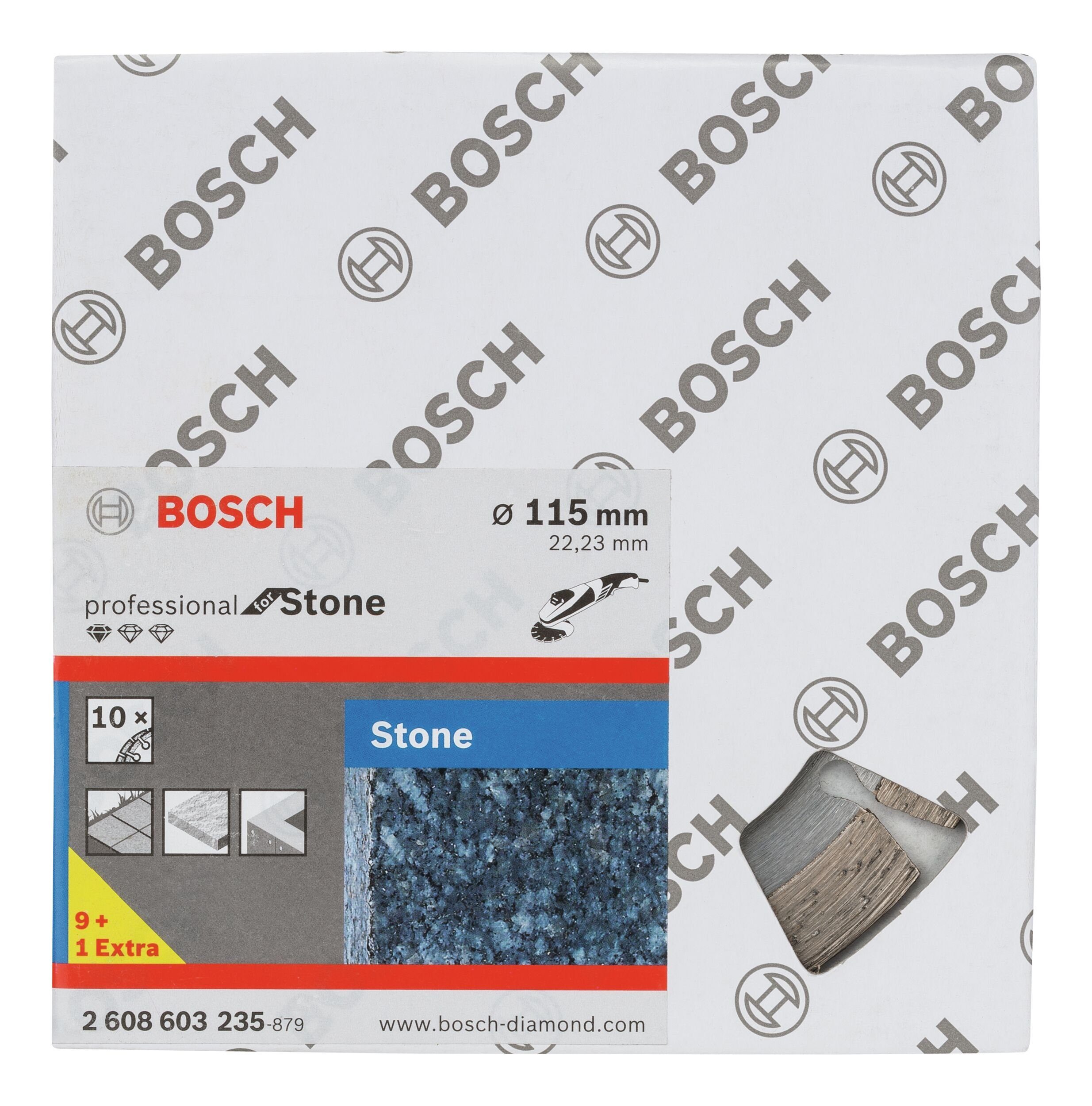 Stone Ø BOSCH Stück), for 115 mm 1,6 - mm, Trennscheibe, Diamanttrennscheibe x x (10 22,23 x 10 115 Standard
