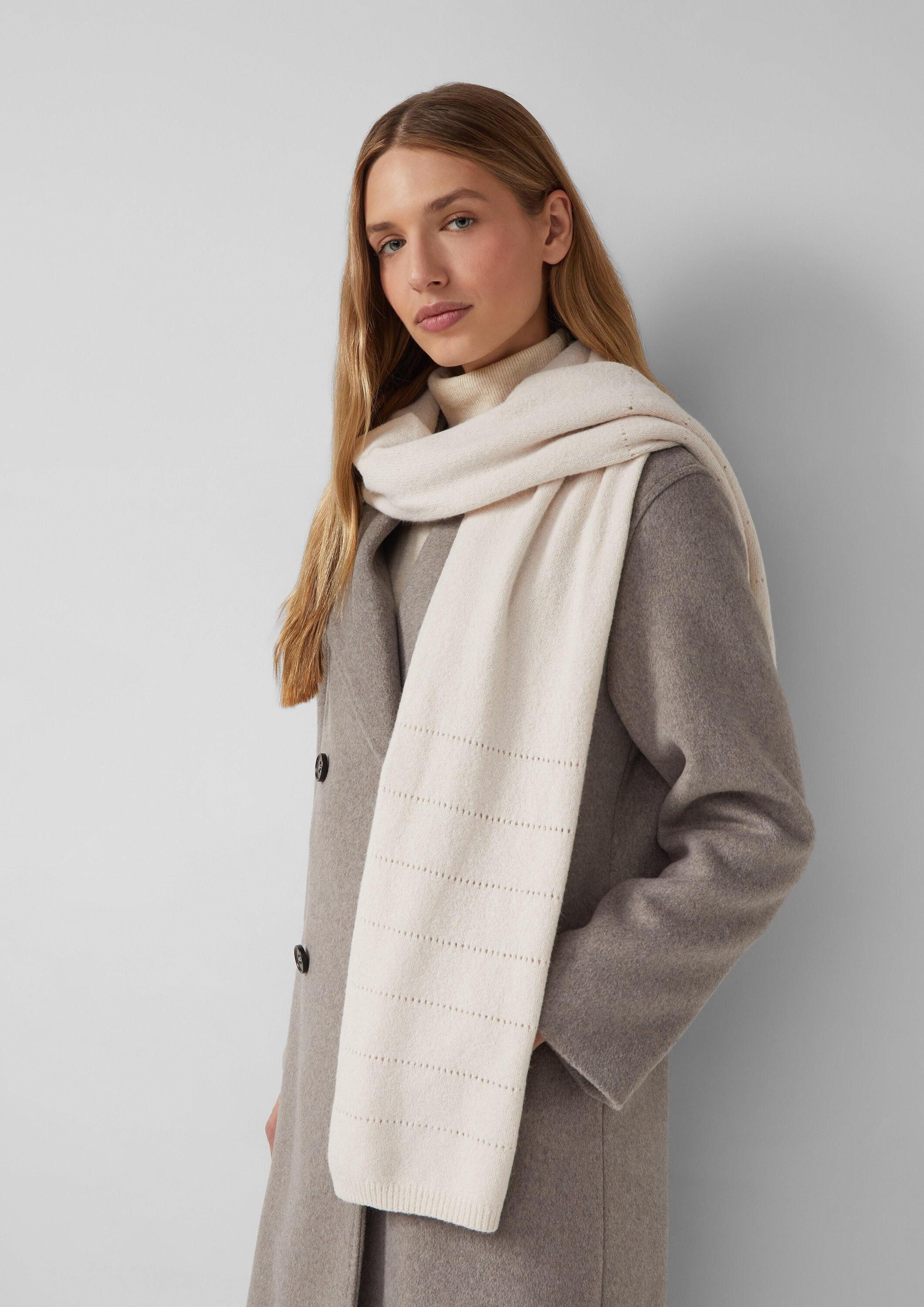 s.Oliver Schal Tuch, Schal aus Ajourstrick günstig online kaufen