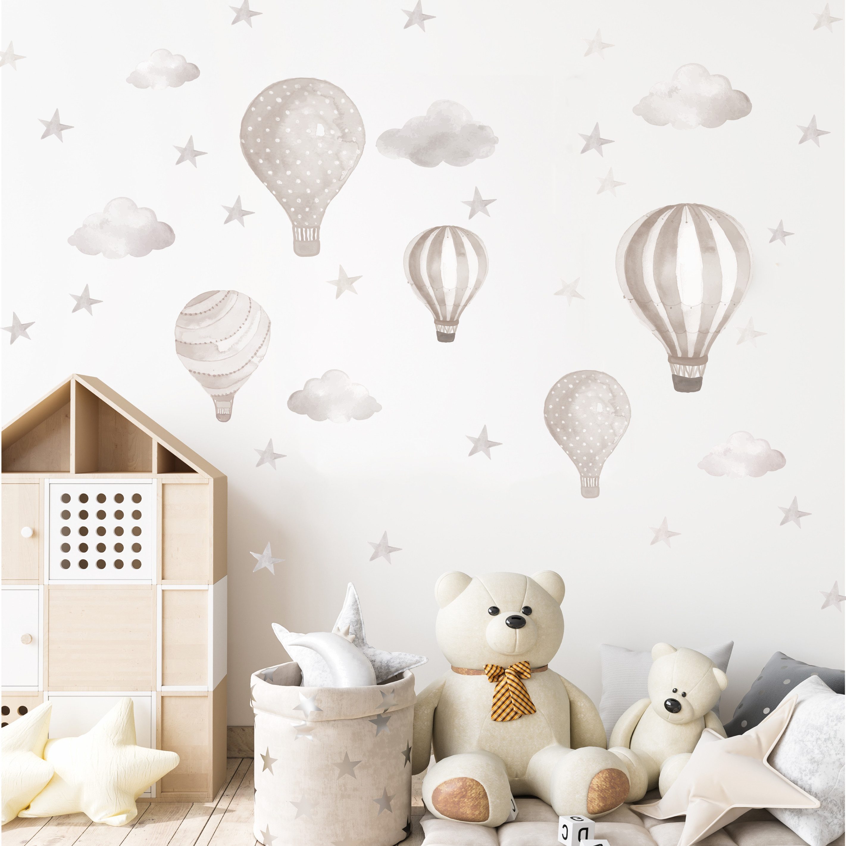 Olli&Elli.design Wandtattoo Heißluftballons in Beige mit günstig online kaufen