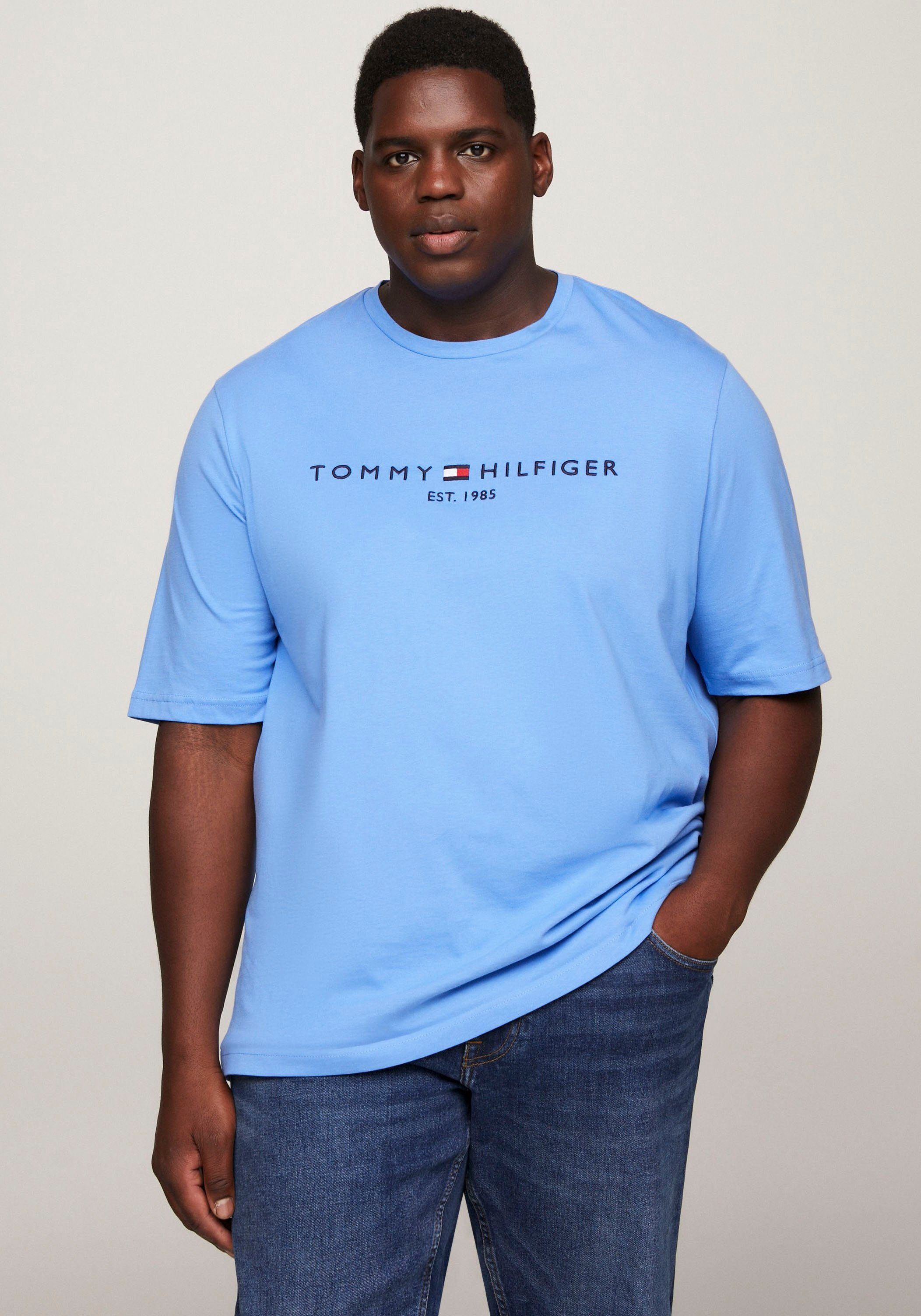 Tommy Hilfiger Big & Tall T-Shirt BT-TOMMY LOGO TEE-B Blue Spell