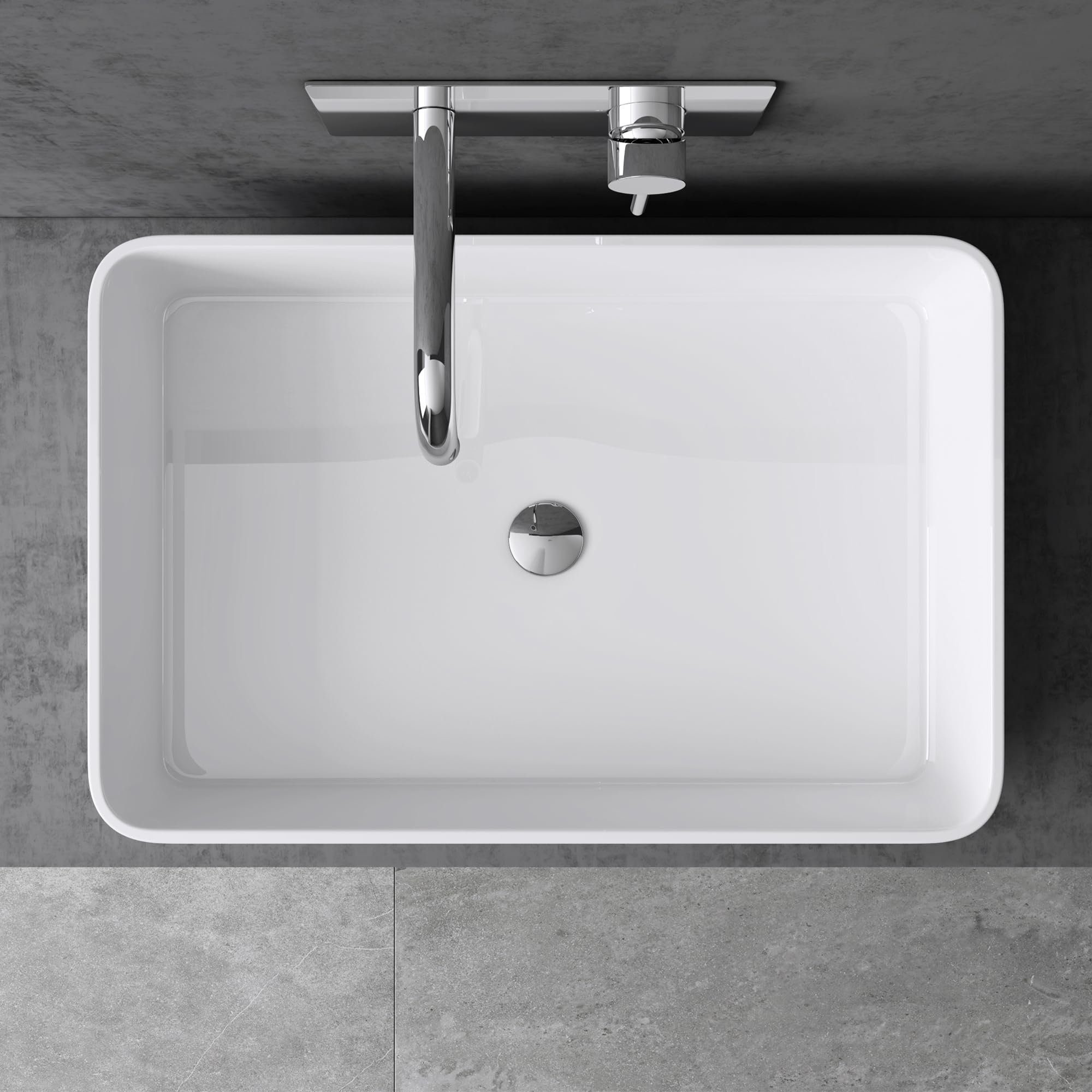 doporro Waschbecken Design Mineralguss Aufsatzwaschbecken Gussmarmor günstig online kaufen