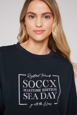 SOCCX Sweater mit Baumwolle
