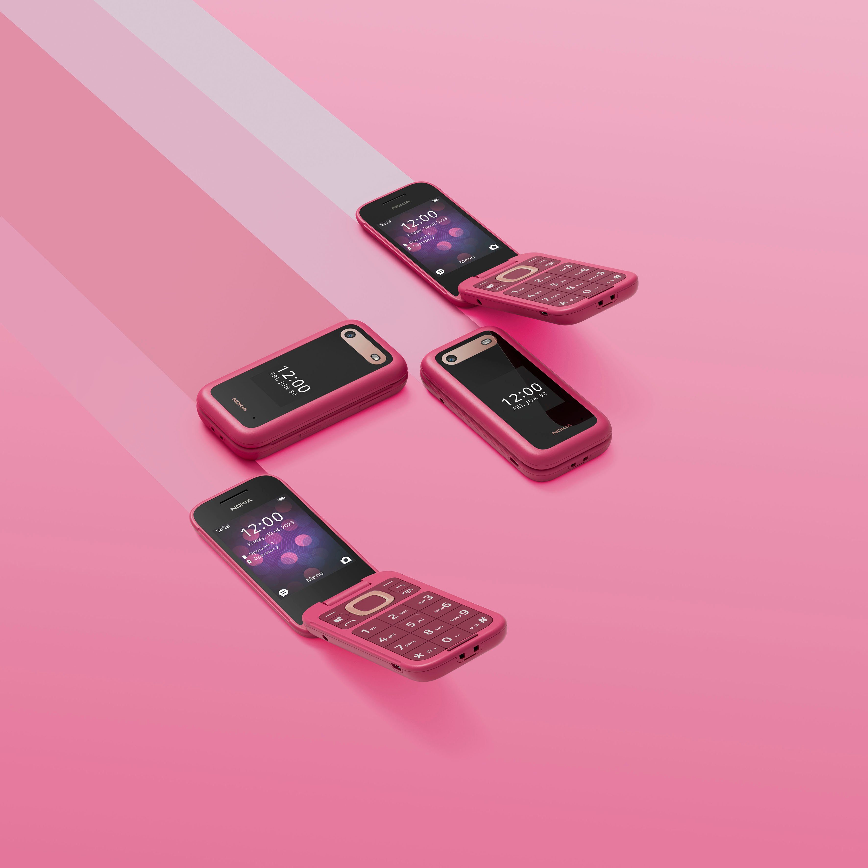 Nokia 2660 Flip GB cm/2,8 MP (7,11 0,3 Speicherplatz, Klapphandy Kamera) rosa 0,13 Zoll