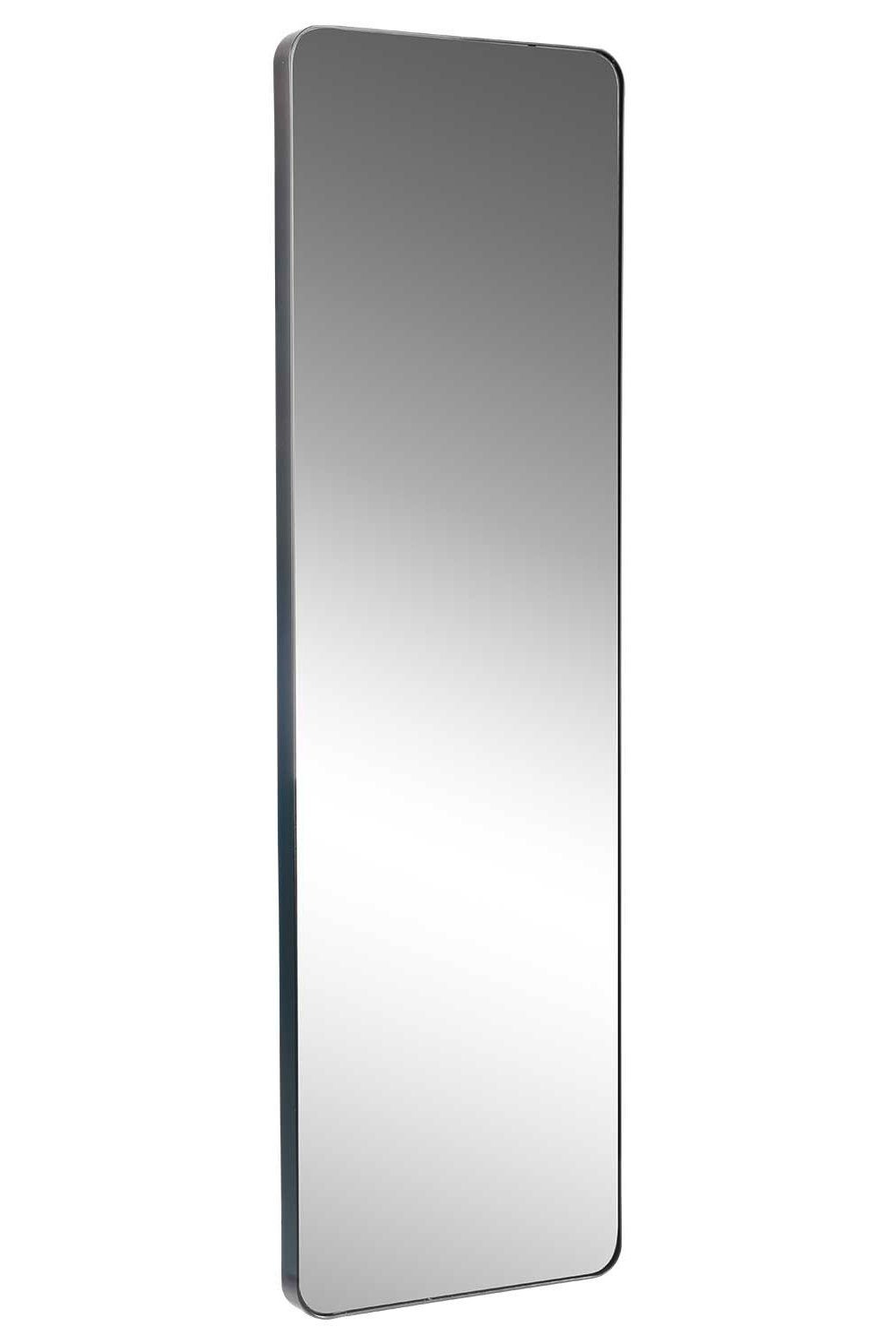 Home4You Spiegel TAINA, B 30 x H 100 cm, Rahmen in Schwarz, Metall, lackierte Rahmenoberfläche