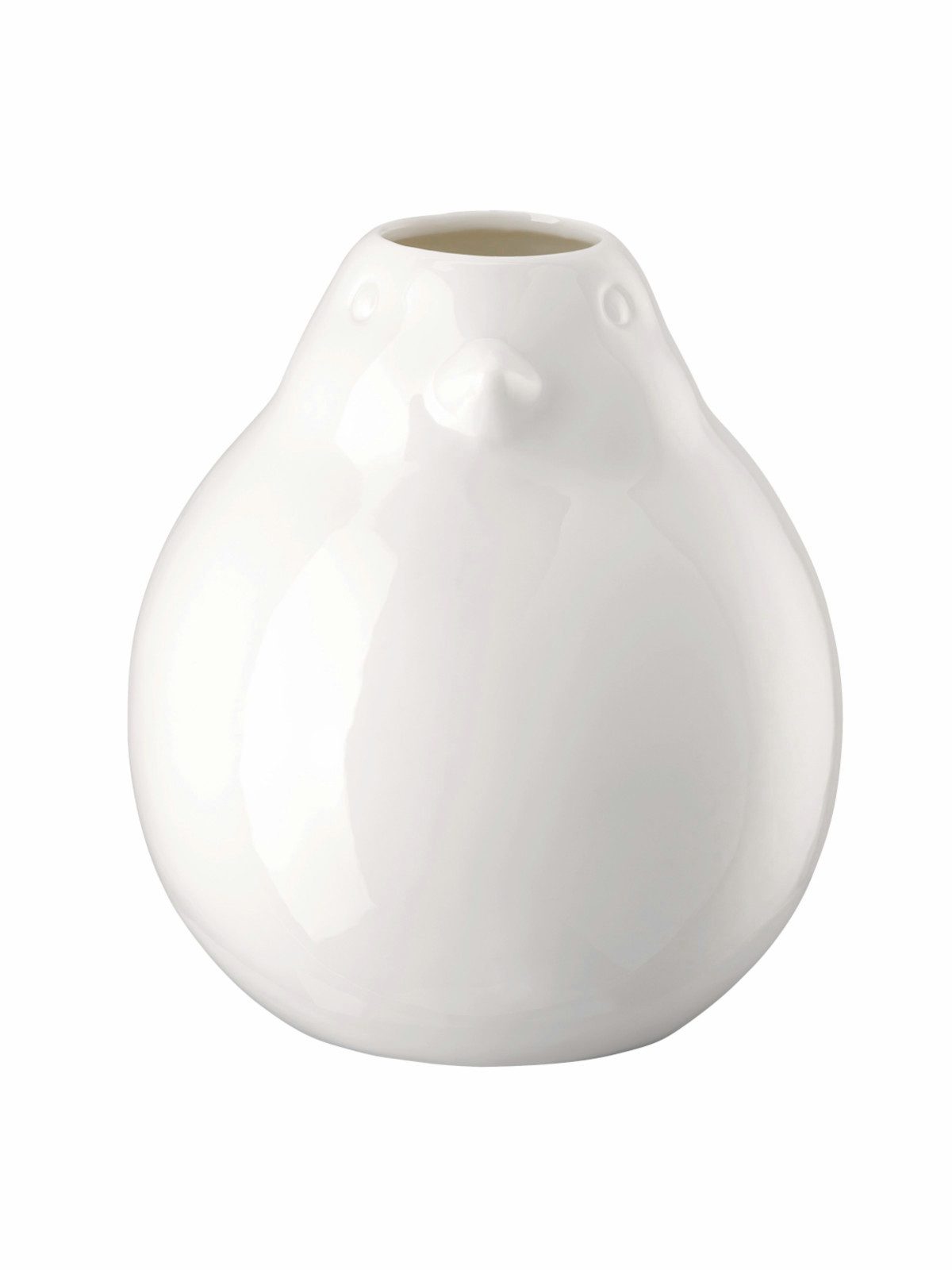 HUTSCHREUTHER Dekovase Vogel-Vase weiß Vase 14cm (Vasen)