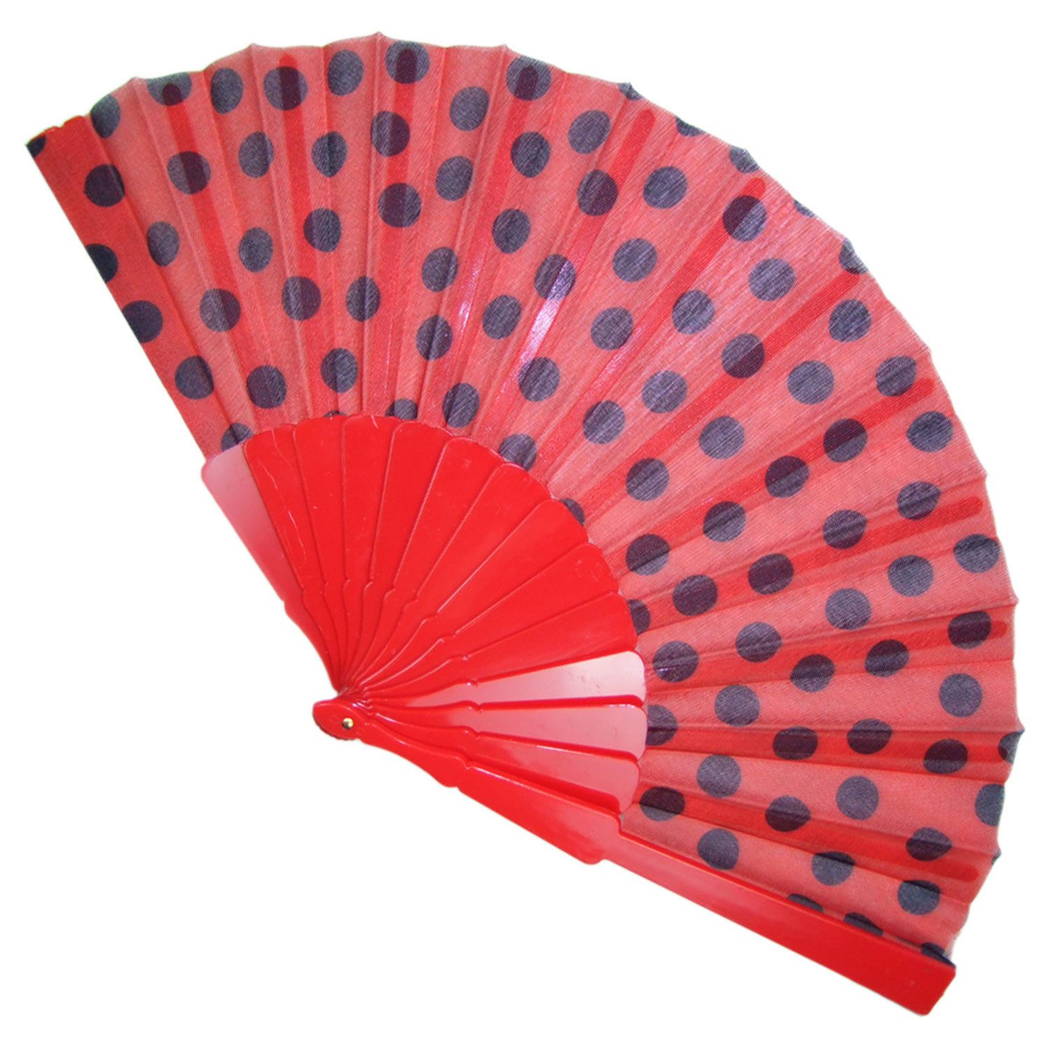 Funny Fashion Handfächer Fifties Віяла mit Punkten