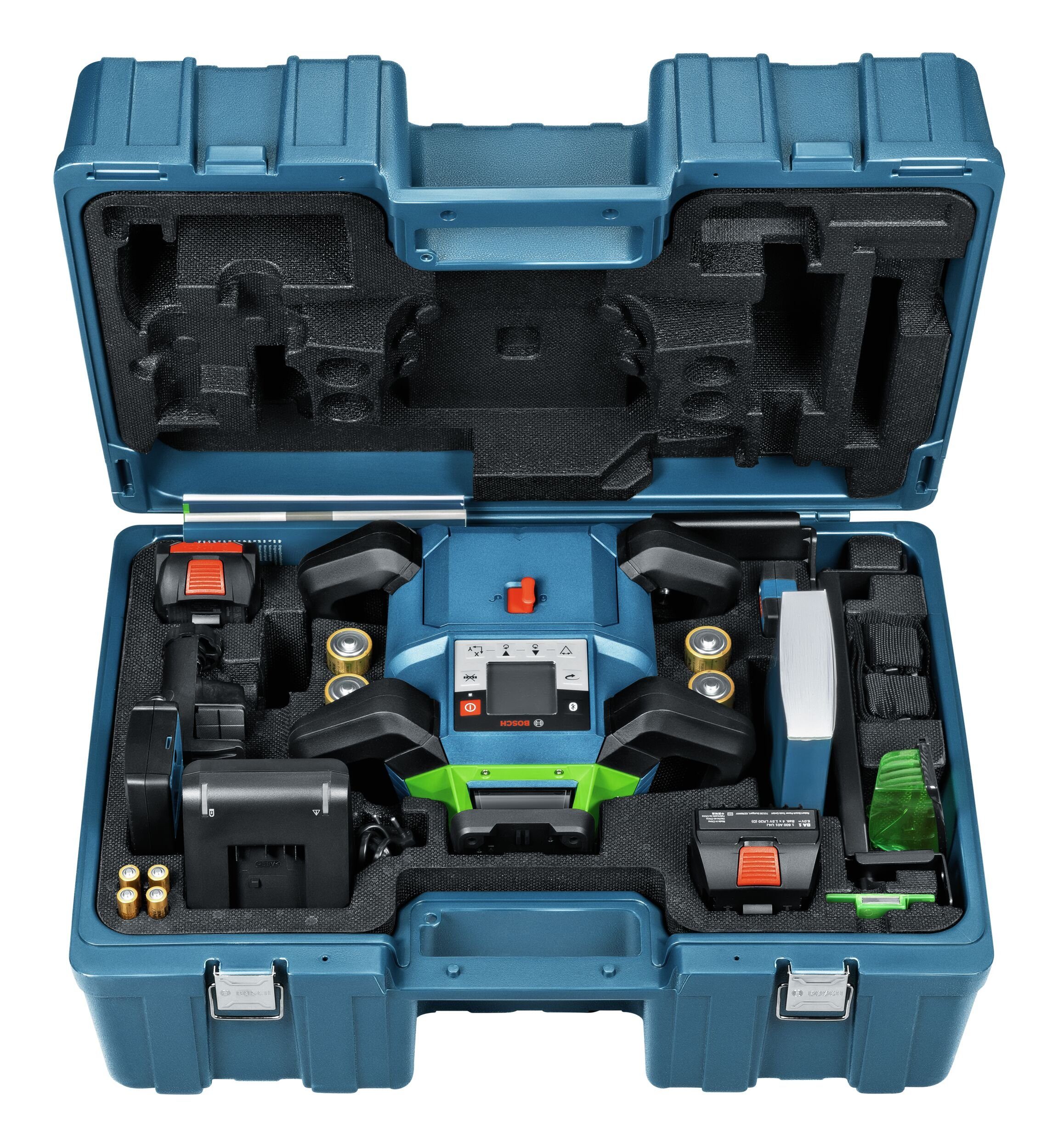 Bosch Professional Punkt- und Linienlaser GRL 650 CHVG, Rotationslaser mit 1x Akku ProCORE 4 Ah - im Handwerkerkoffer