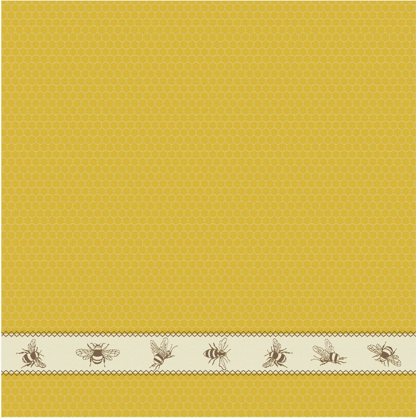DDDDD Geschirrtuch Bees, (Set, 6-tlg) gelb/naturweiß/braun
