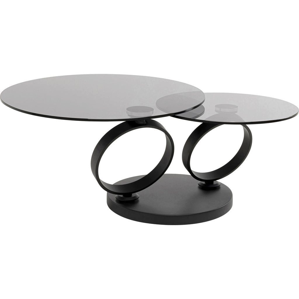 Kare Design Couchtisch Beverly Smoke, 360° drehbar