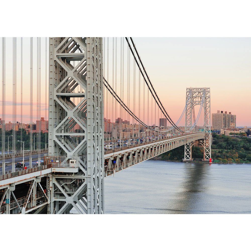 liwwing Fototapete Fototapete Skyline Brücke Bridge Sonnenuntergang liwwing no. 187, New York