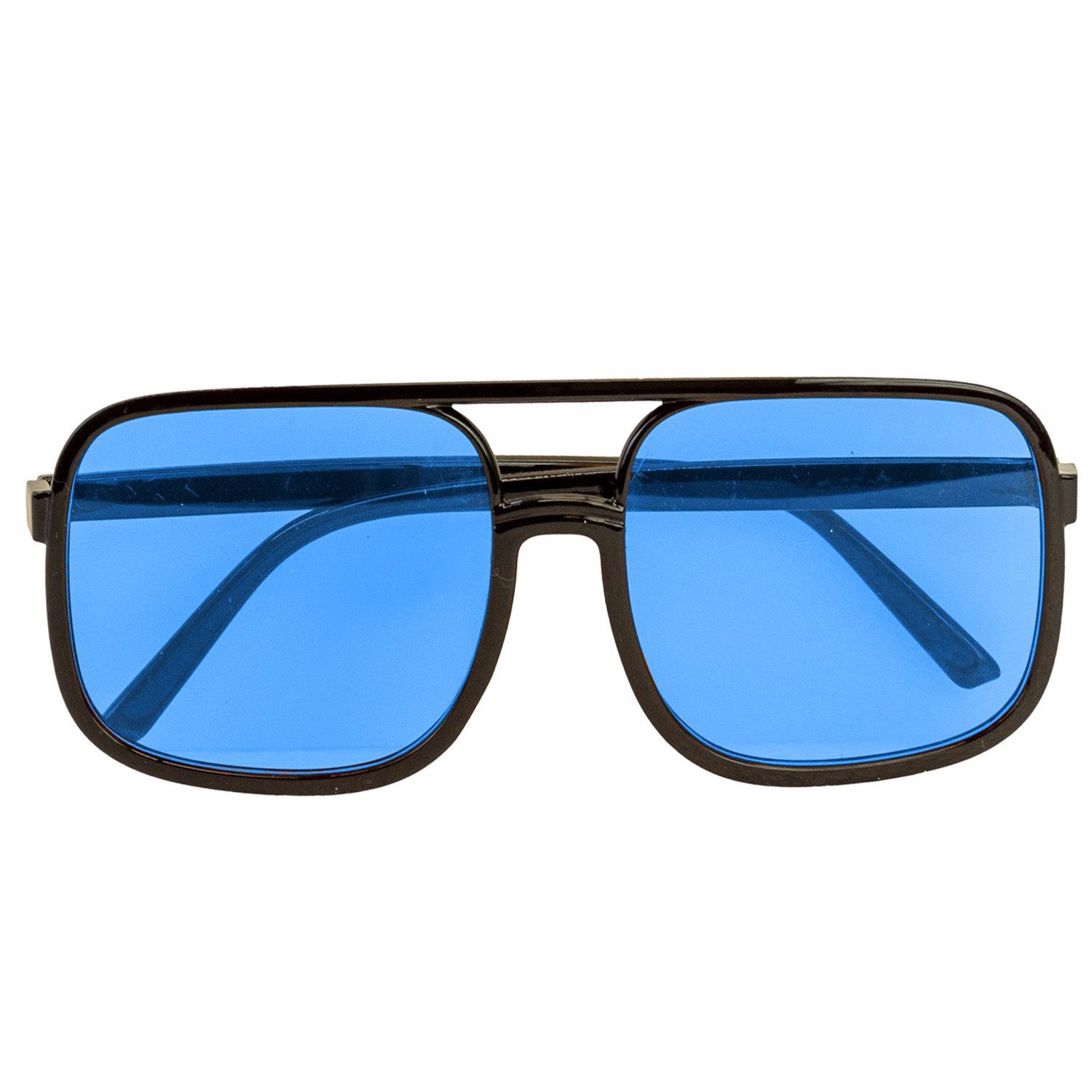 Widmann S.r.l. Verkleidungsmaske 90er Jahre Brille 'Hip Hop', Hellblau