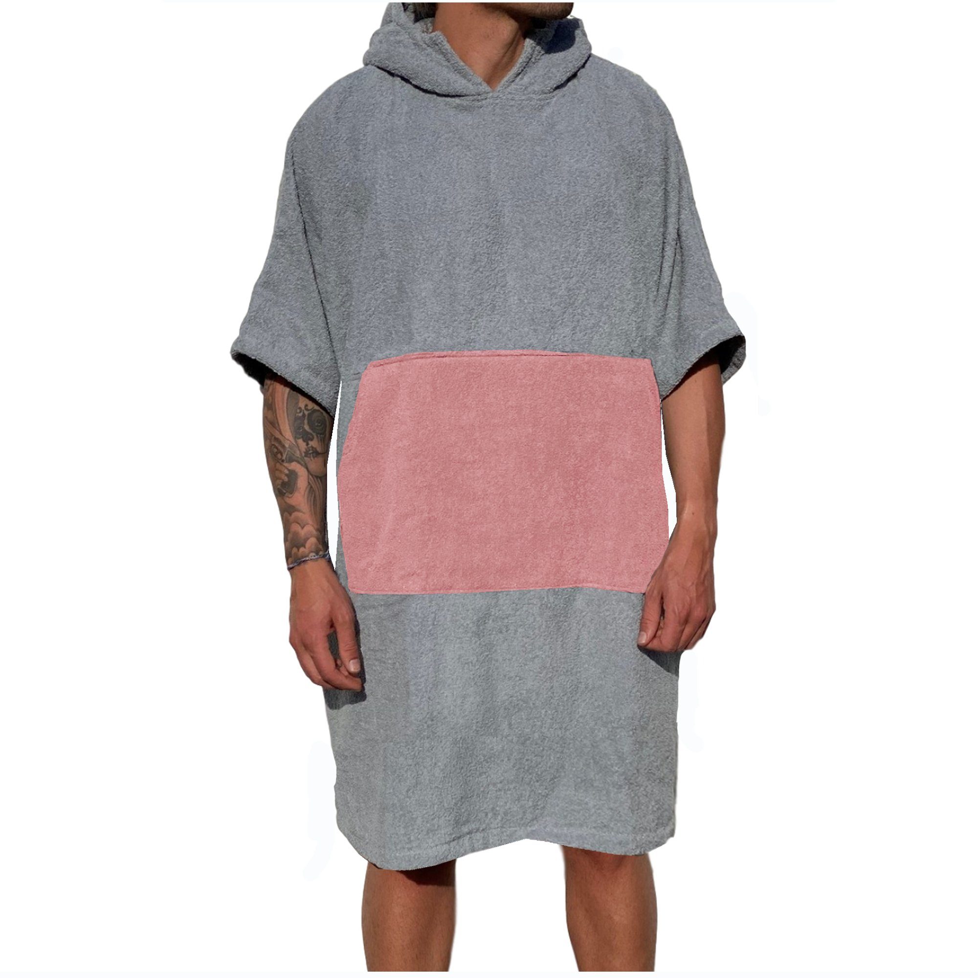HOMELEVEL Bademantel Badeponcho Unisex aus 100% günstig online kaufen